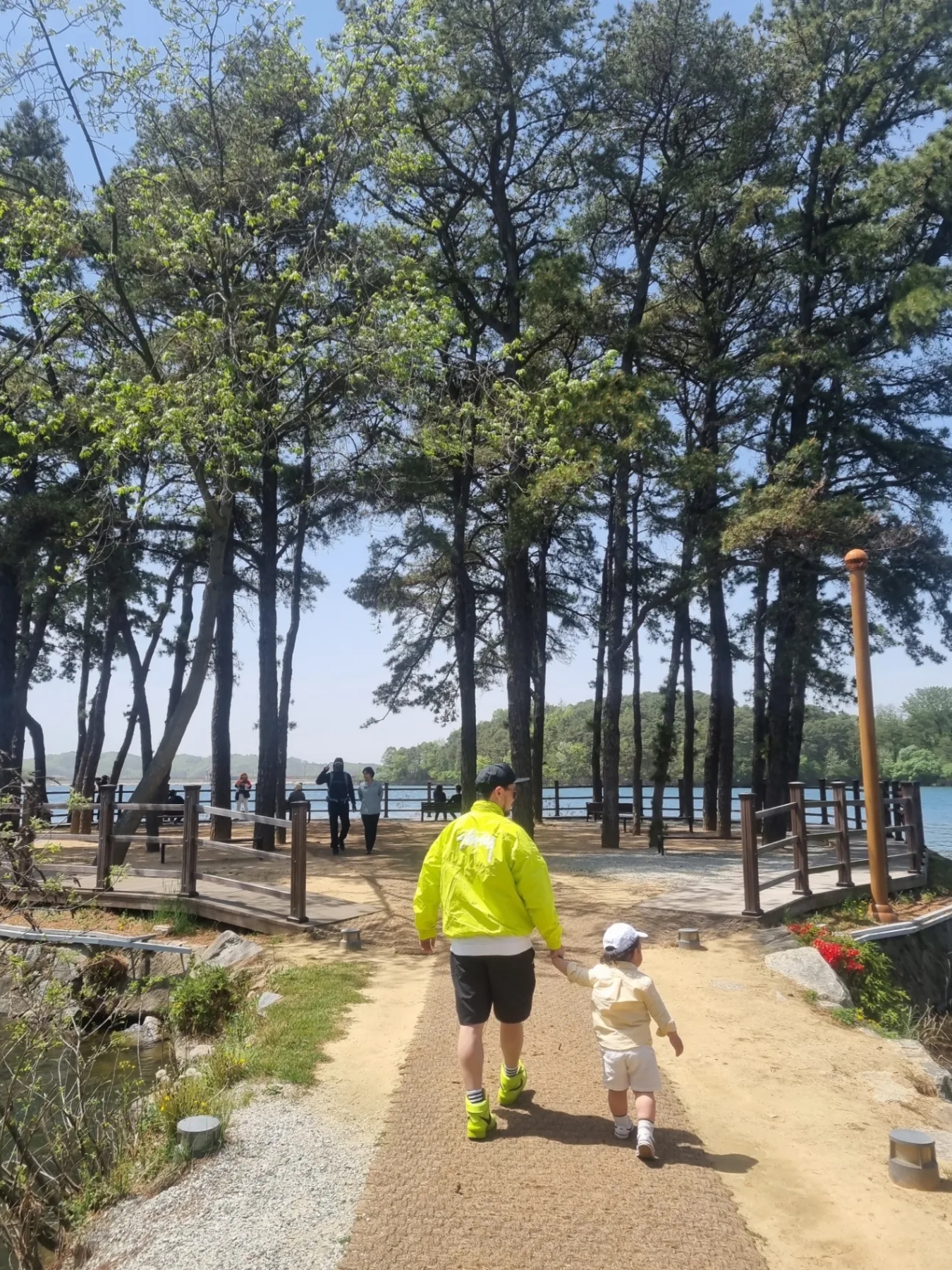 나이키 x 스투시 윈드러너 자켓 브라이트 캑터스, 나이키 x 앰부쉬 덩크 하이 플래쉬 라임 착용 스타일 - 3
