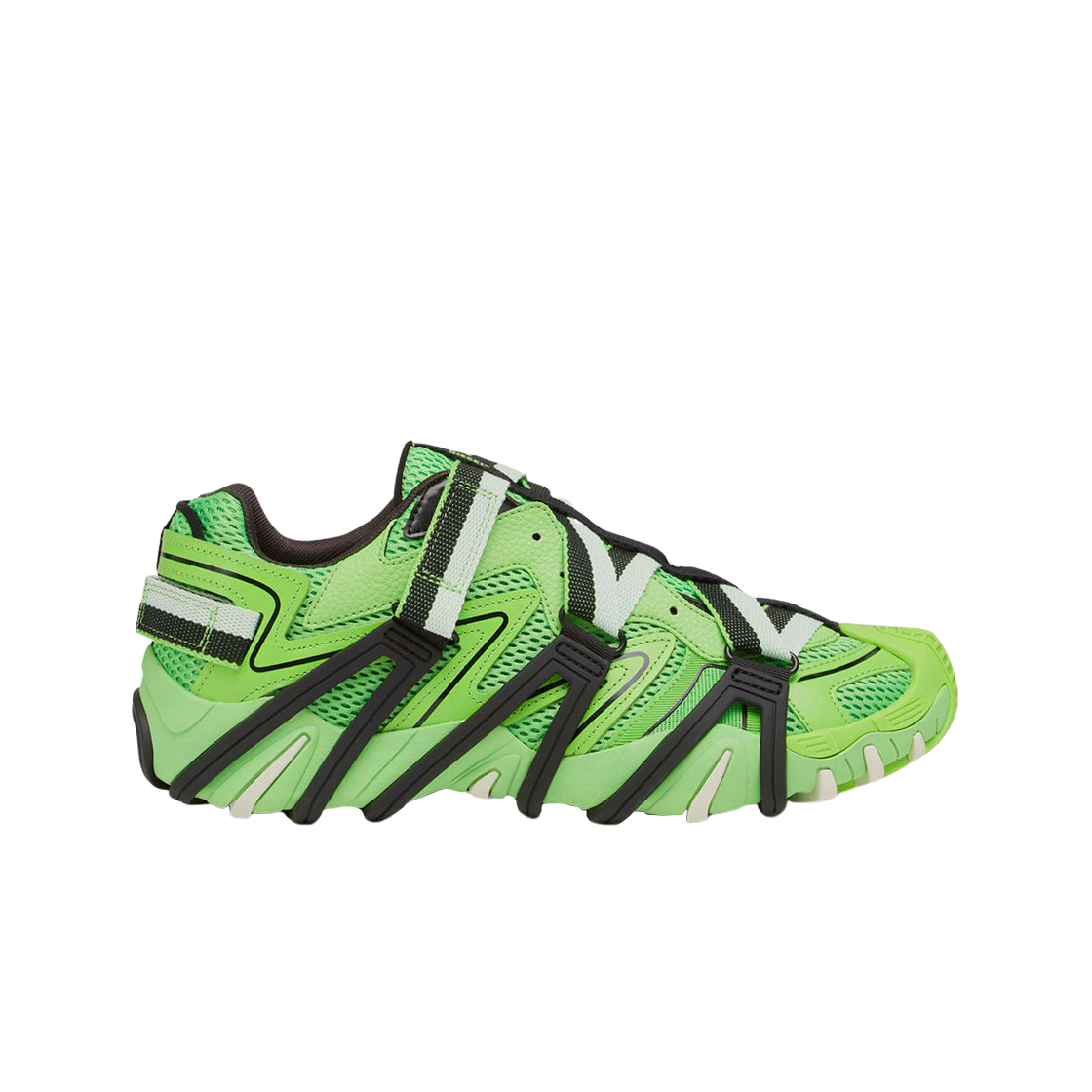 디젤 S-프로토타입-Cr 케이지 메쉬 앤 레더 스니커즈 그린(Diesel S-Prototype-Cr Caged Sneakers In Mesh And Leather Green) - 1