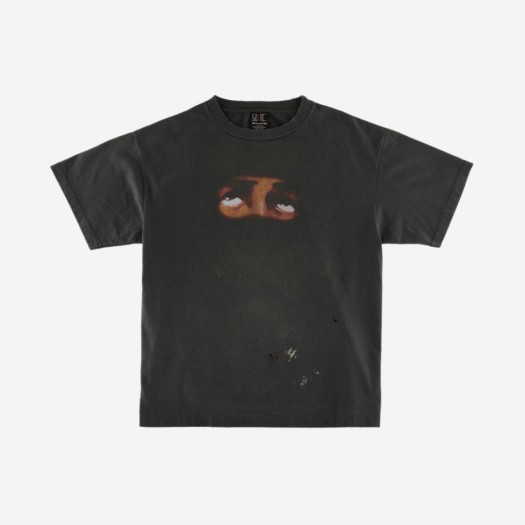 세인트 마이클 아이즈 숏슬리브 티셔츠 블랙 - 23SS