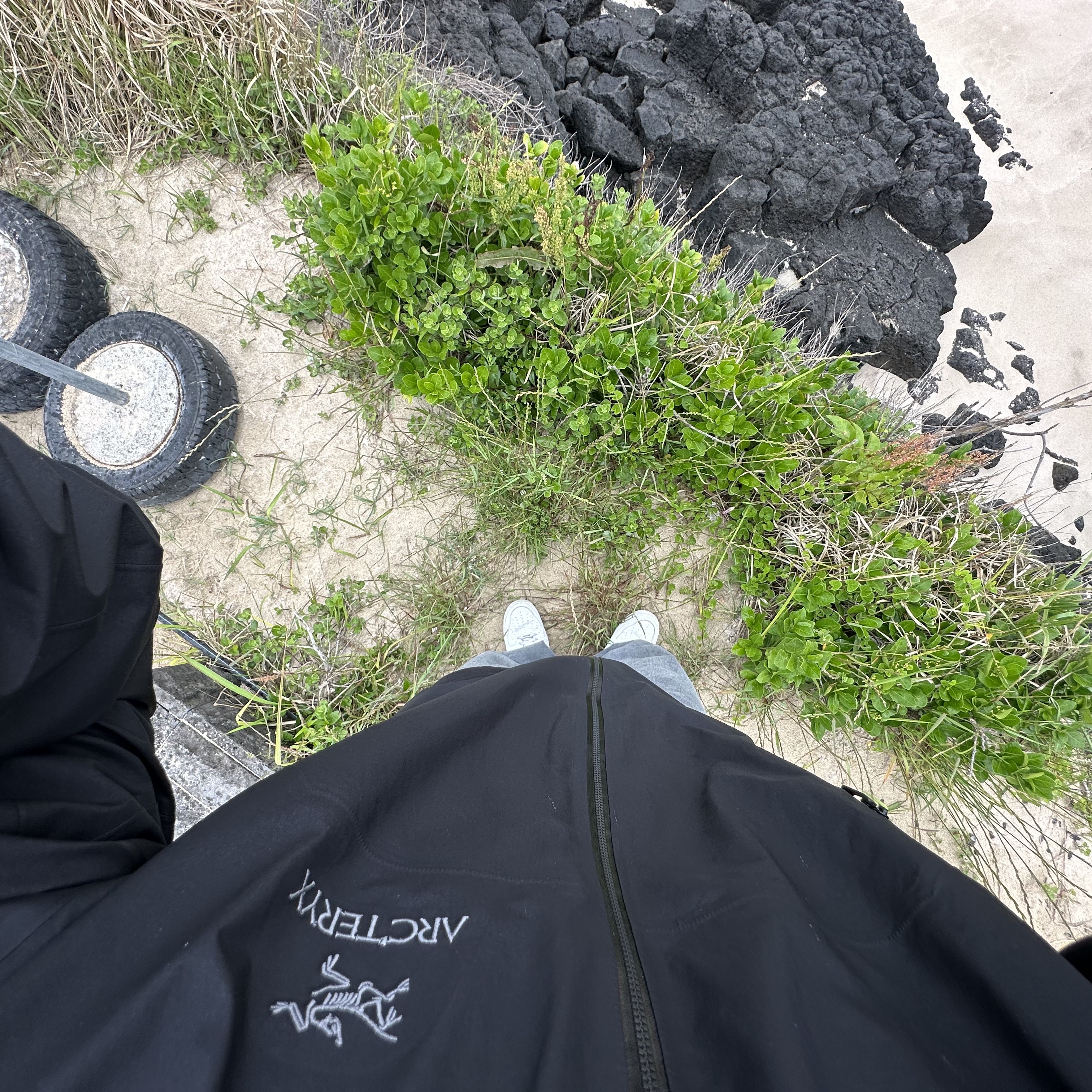Arc'teryx Beta Jacket Black, Nike Air Force 1 '07 Low White 착용 스타일 - 2