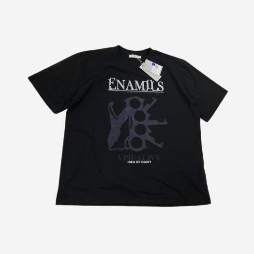 언더마이카 에나밀즈 그래픽 티셔츠 블랙 - 23SS
