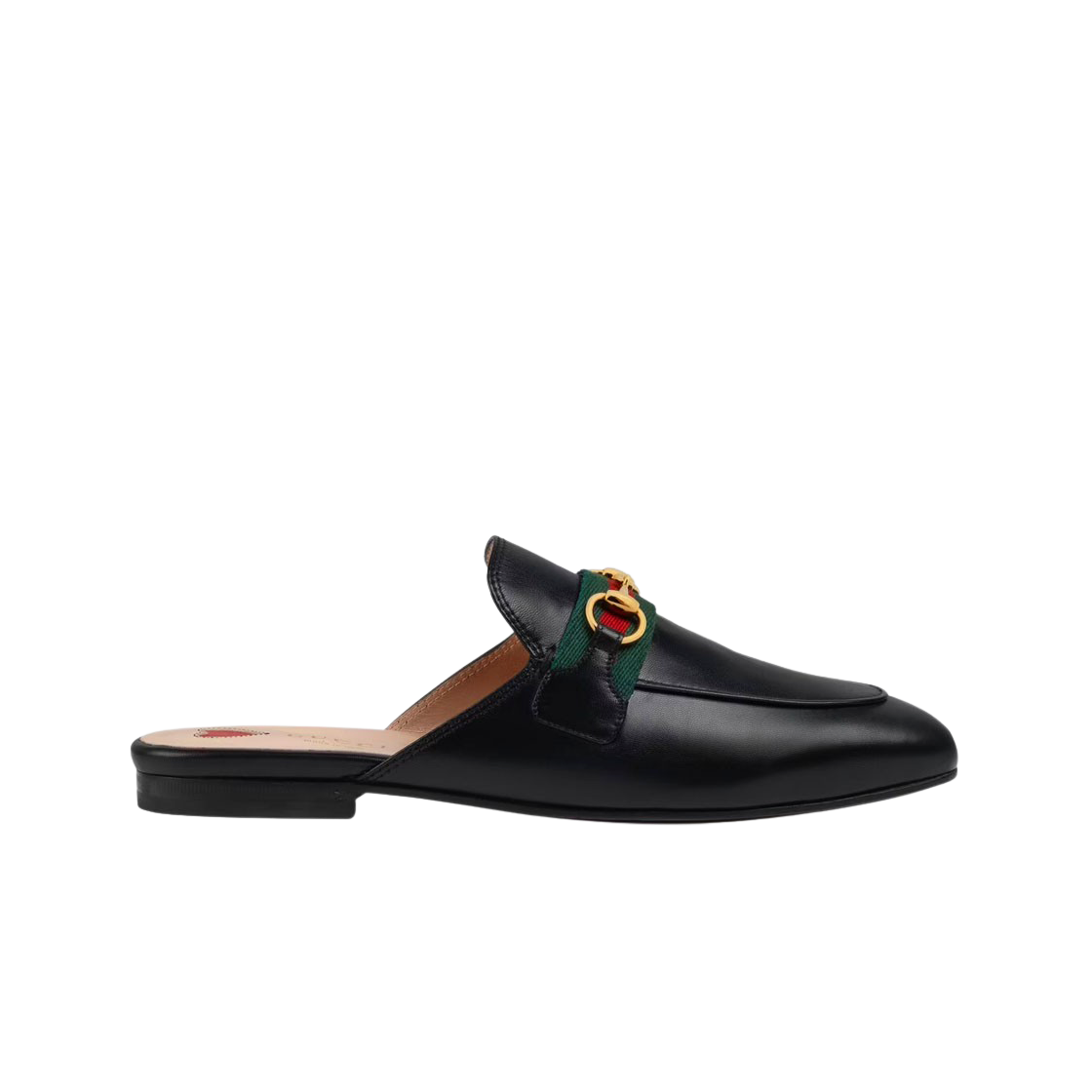 (W) 구찌 프린스타운 레더 슬리퍼 블랙((W) Gucci Princetown Leather Slipper Black) - 1