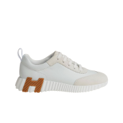(W) Hermes Bouncing Sneakers Sport Suede Goatskin & Blanc