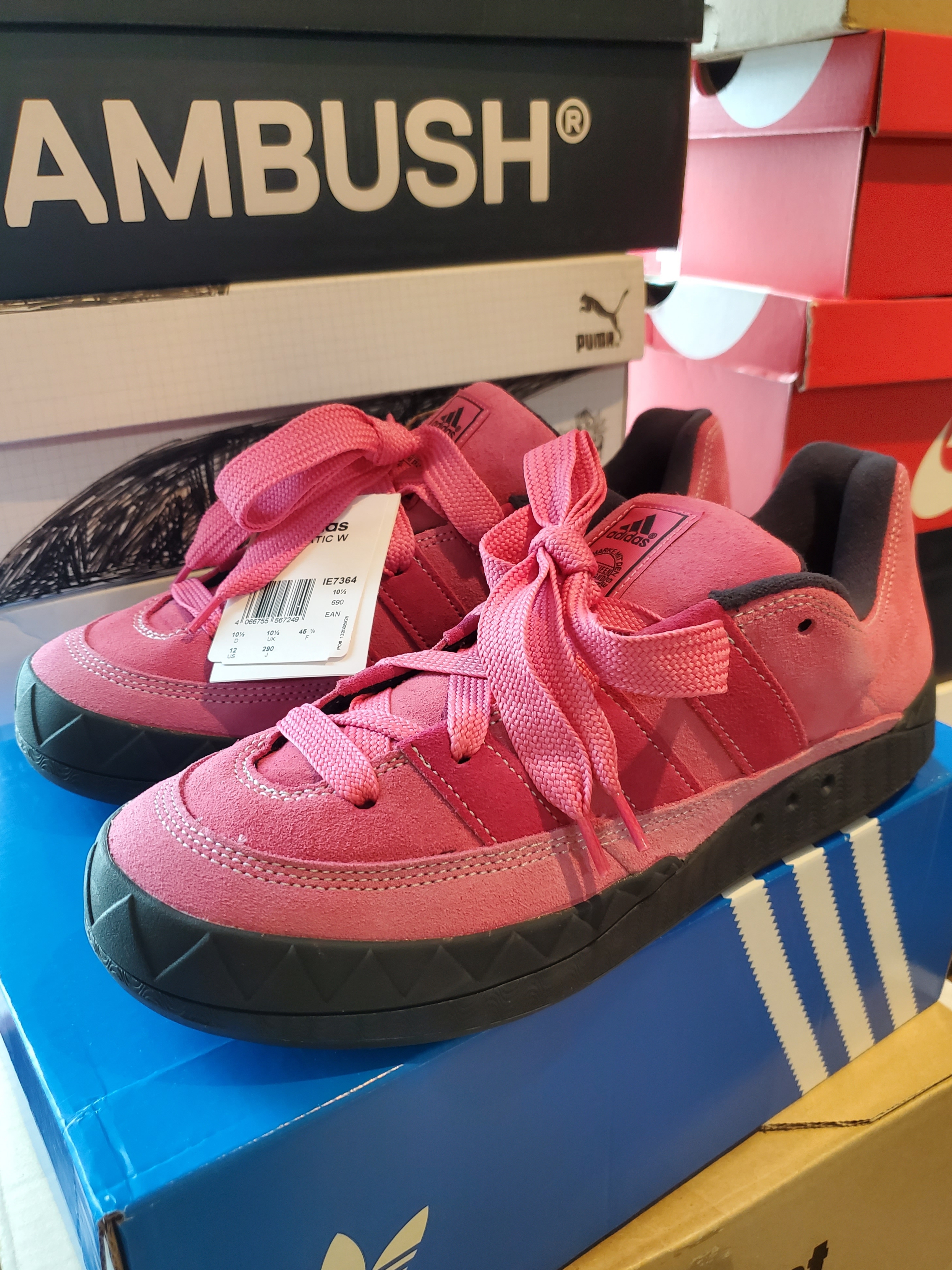 (W) Adidas Adimatic Pink Fusion 착용 스타일 - 2