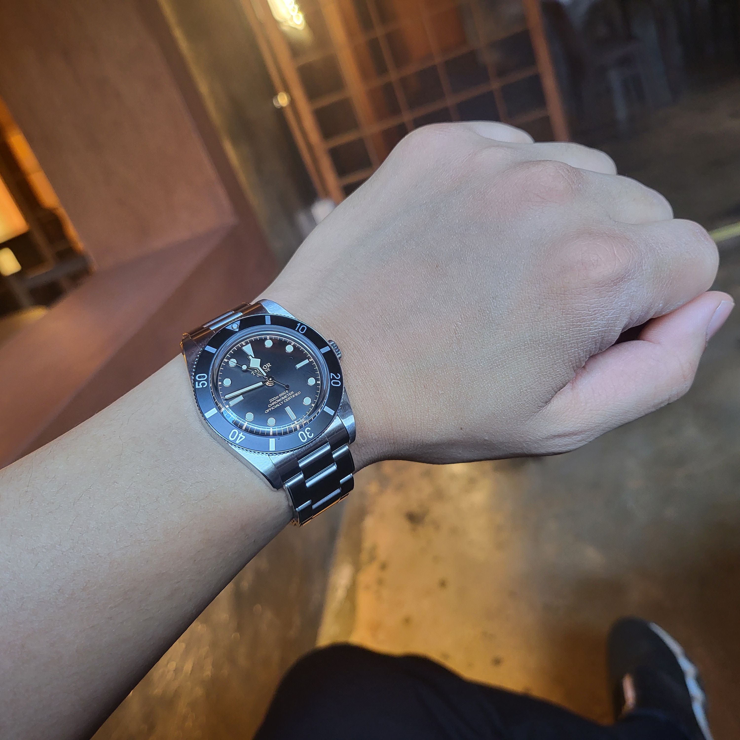 Tudor Black Bay 54 MT5400 Steel Bracelet Black 착용 스타일