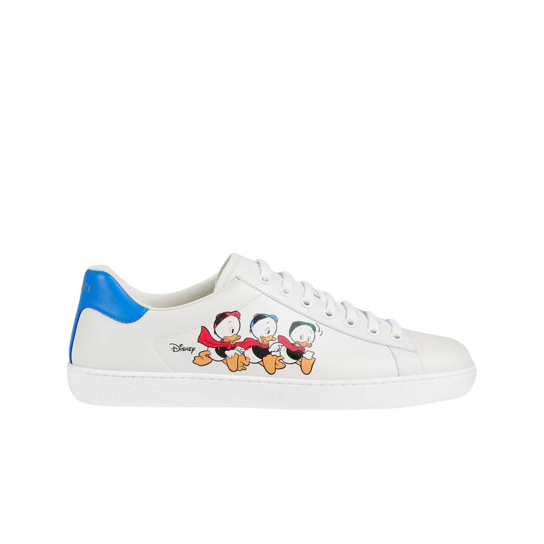 649400-AYO70-9062 (W) Gucci x Disney Donald Duck Huey Dewey Louie Ace Sneakers White Multicolor
