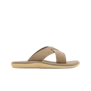 Island Slipper Slide Taupe Suede