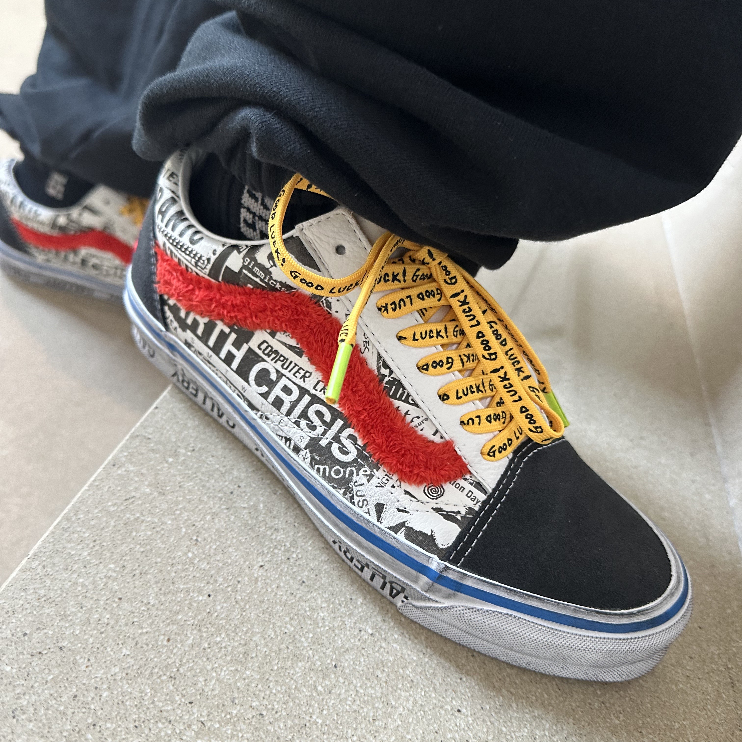 Vans Vault x Gallery Dept. OG Old Skool LX 착용 스타일 - 1