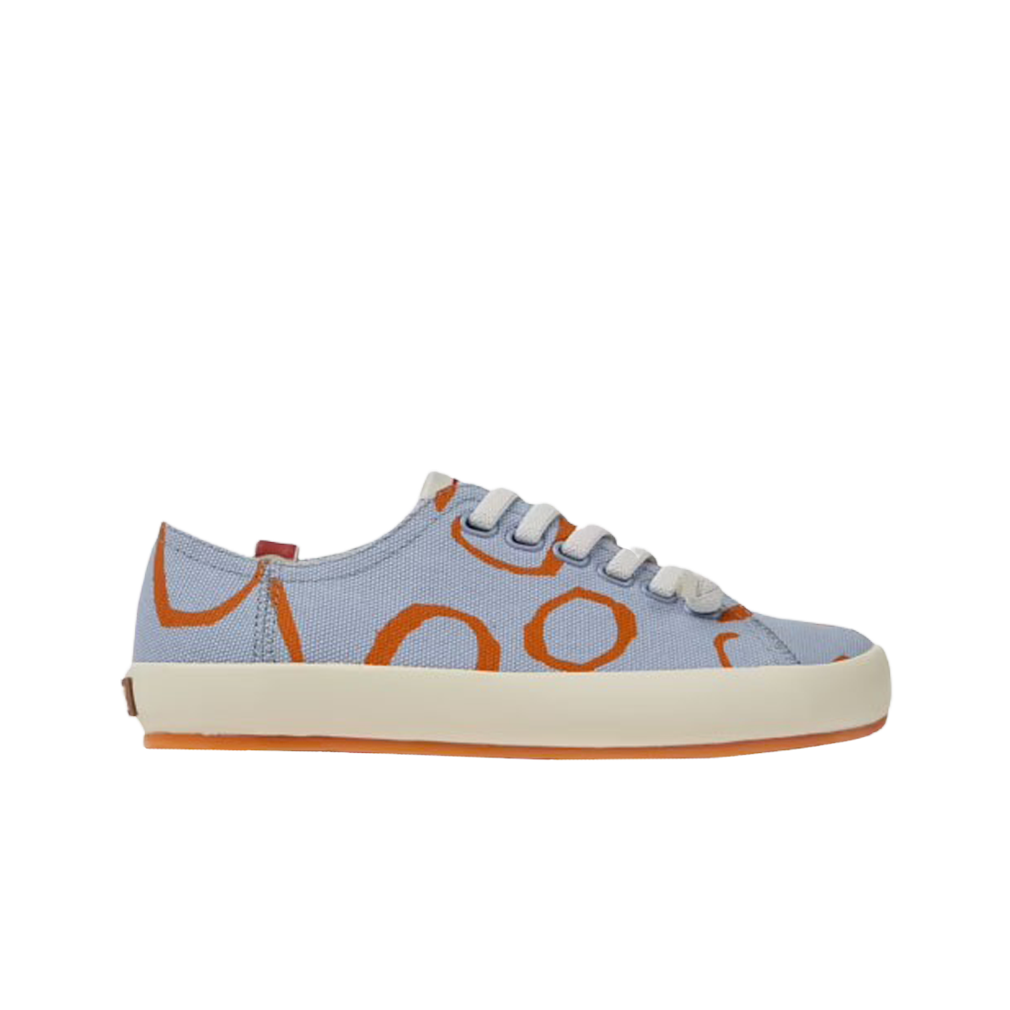 (W) 캠퍼 페우 람블라 코튼 스니커즈 블루 오렌지((W) Camper Peu Rambla Cotton Sneakers Blue Orange) - 1