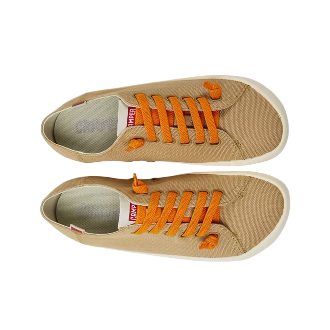 (W) 캠퍼 페우 람블라 코튼 스니커즈 베이지((W) Camper Peu Rambla Cotton Sneakers Beige) - 2