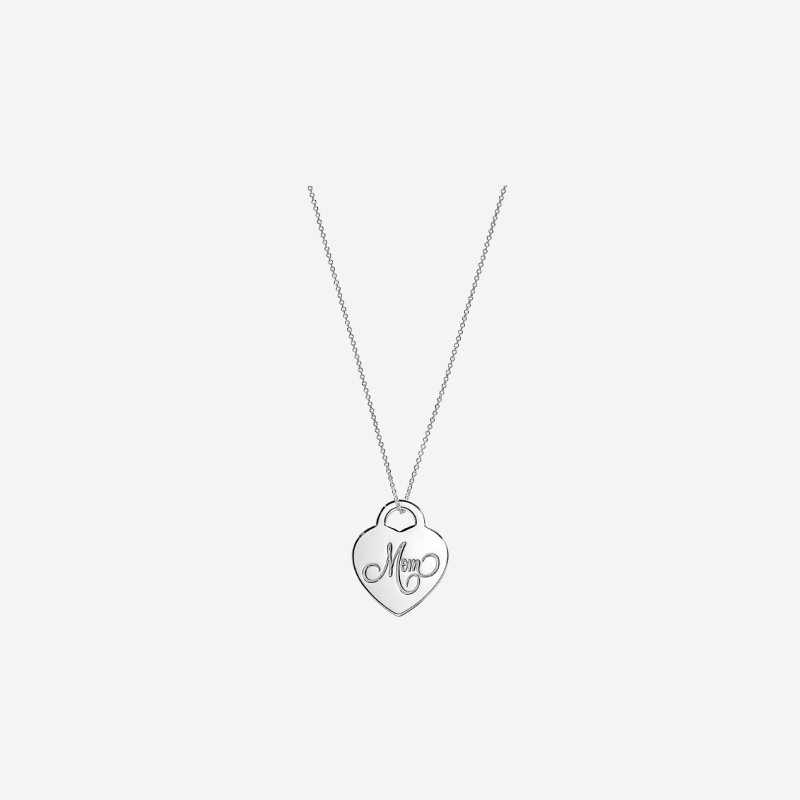 Tiffany & Co. Mom Medium Heart Tag Pendant Sterling Silver 상세 이미지 1