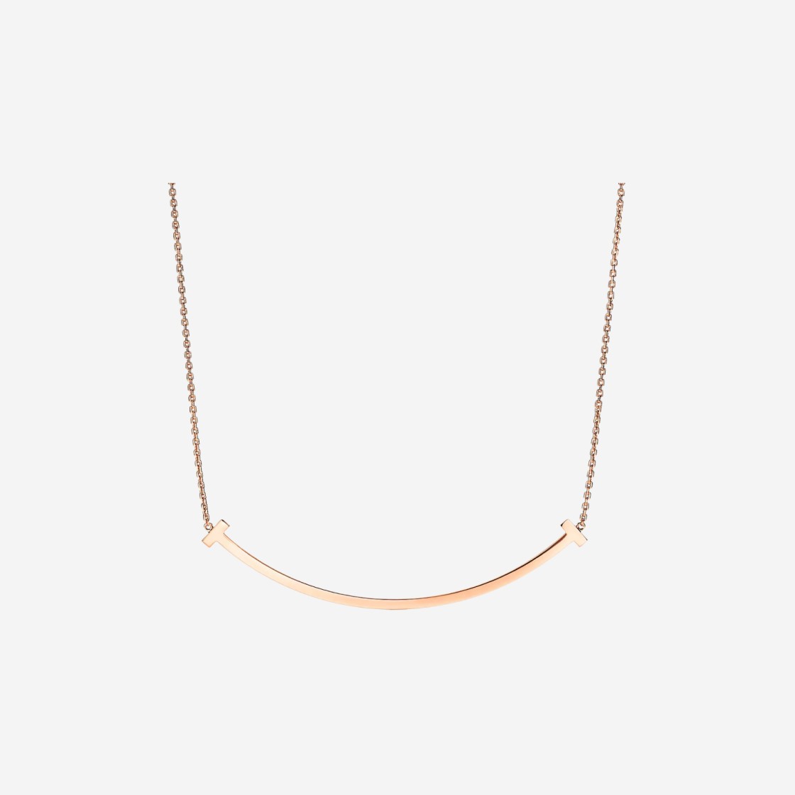 Tiffany & Co. T Extra Large Smile Pendant Rose Gold 상세 이미지 1