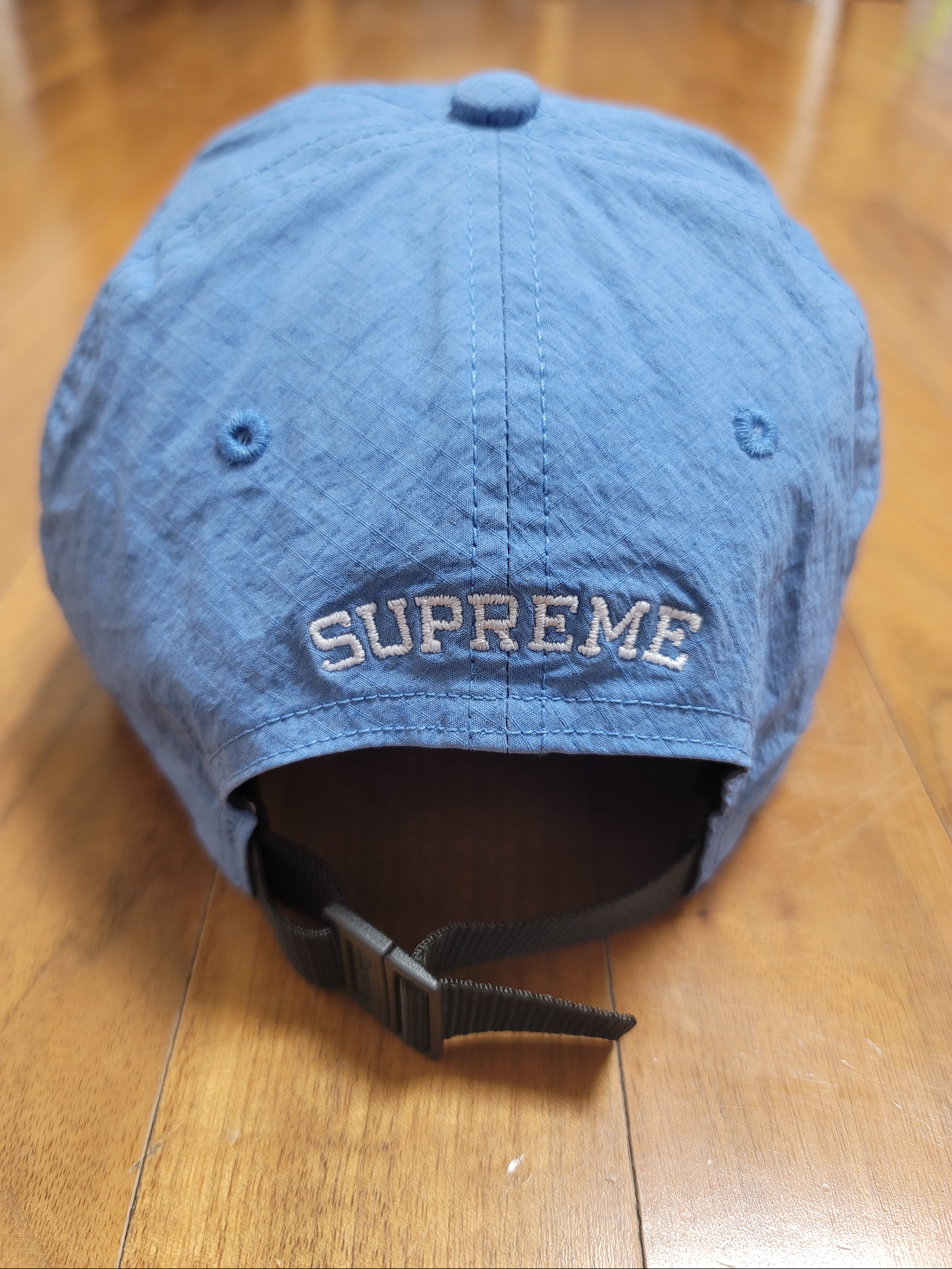 Supreme Cordura Ripstop S Logo 6-Panel Royal - 23SS 착용 스타일 - 3