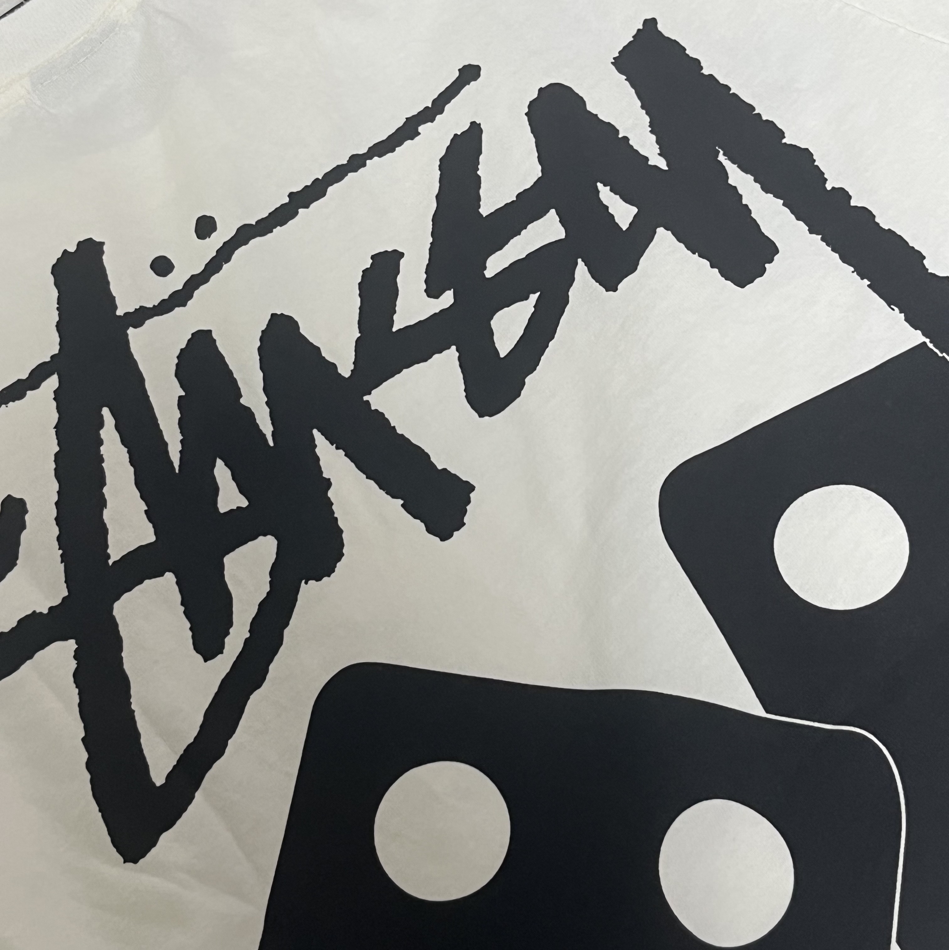Stussy Dice Pigment Dyed T-Shirt Natural 착용 스타일