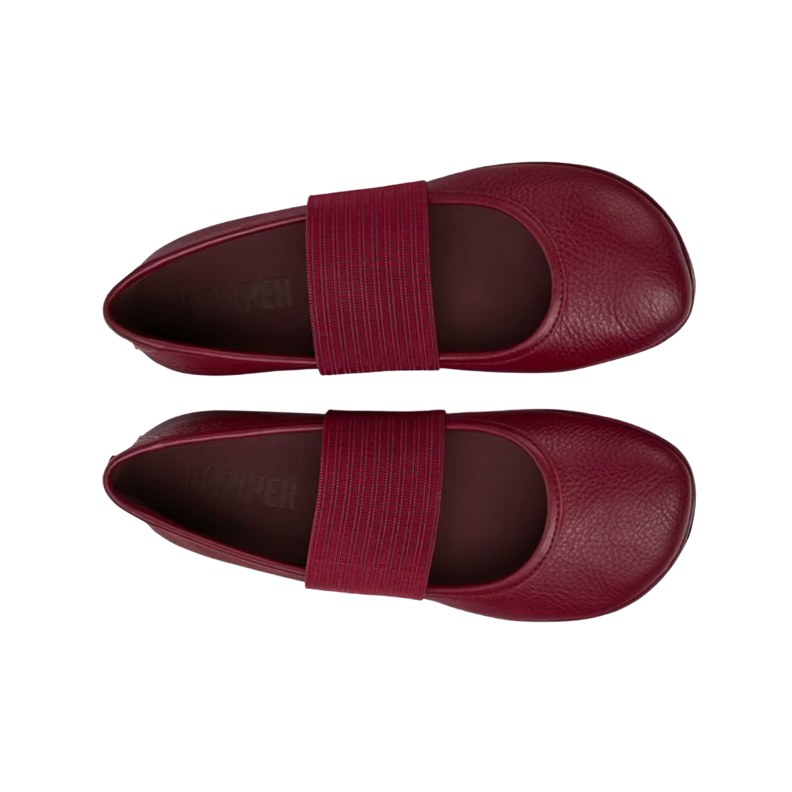 (W) 캠퍼 라이트 발레리나 딥 레드((W) Camper Right Ballerinas Deep Red) - 2