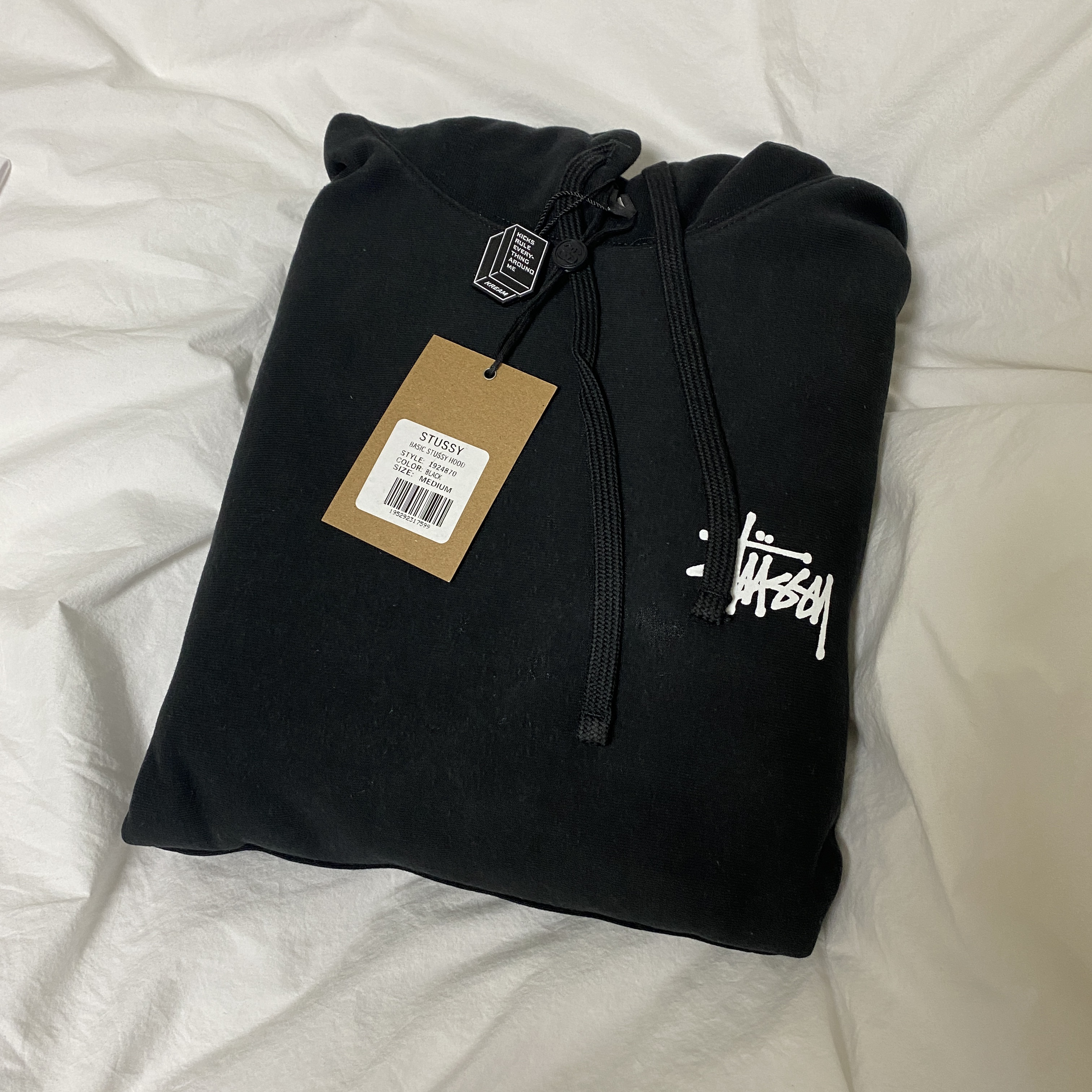 Stussy Basic Stussy Hoodie Black 2023 착용 스타일
