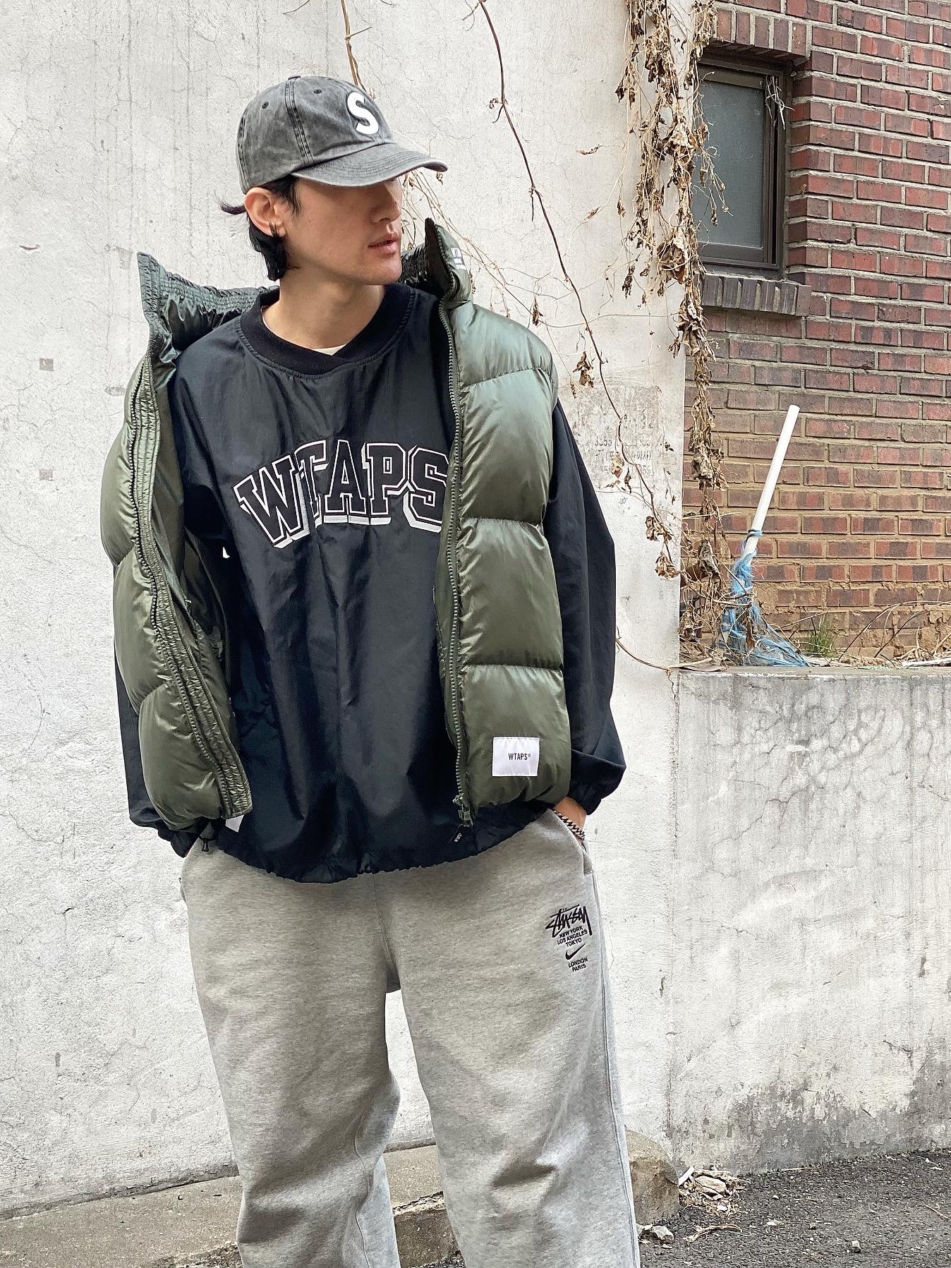 New Balance x Aime Leon Dore 991 Made in UK Grey, Nike x Stussy NRG ZR Fleece Pants Heather Grey - US/EU 착용 스타일 - 4