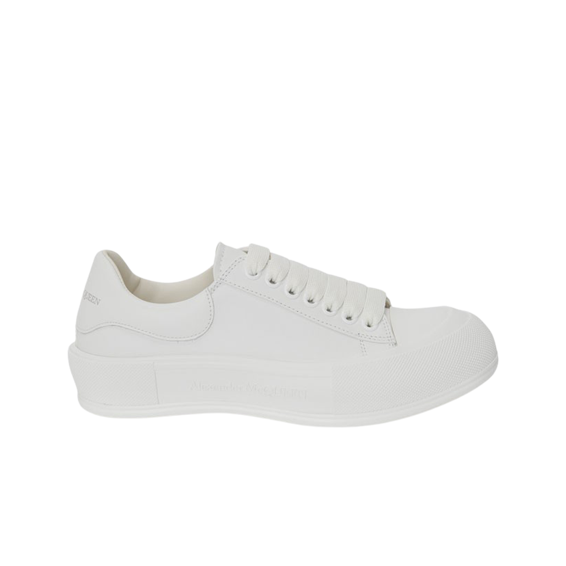 알렉산더 맥퀸 데크 레이스업 플림솔 화이트(Alexander McQueen Deck Lace-Up Plimsoll White) - 1