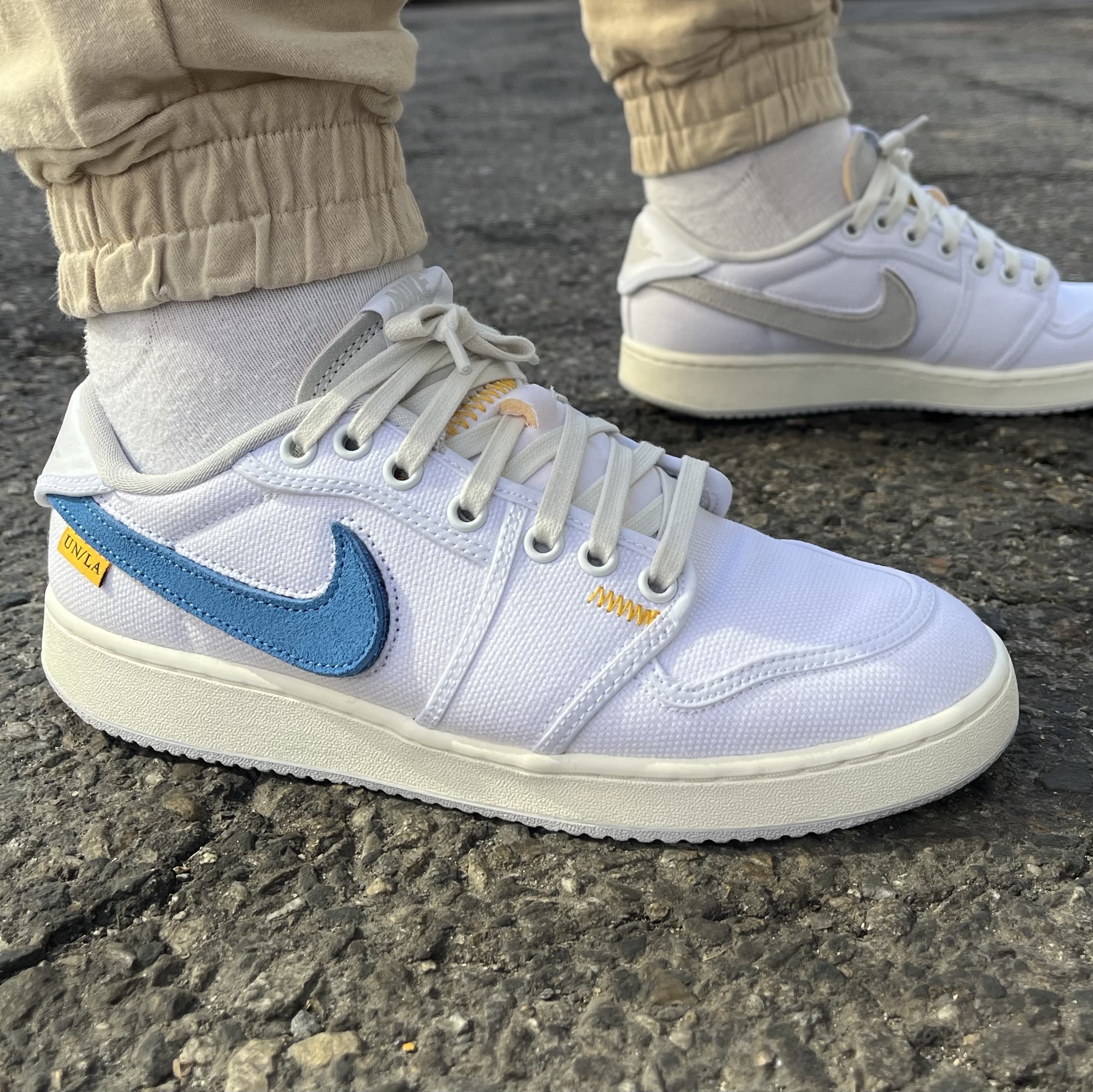 Jordan 1 x Union KO Low White 착용 스타일