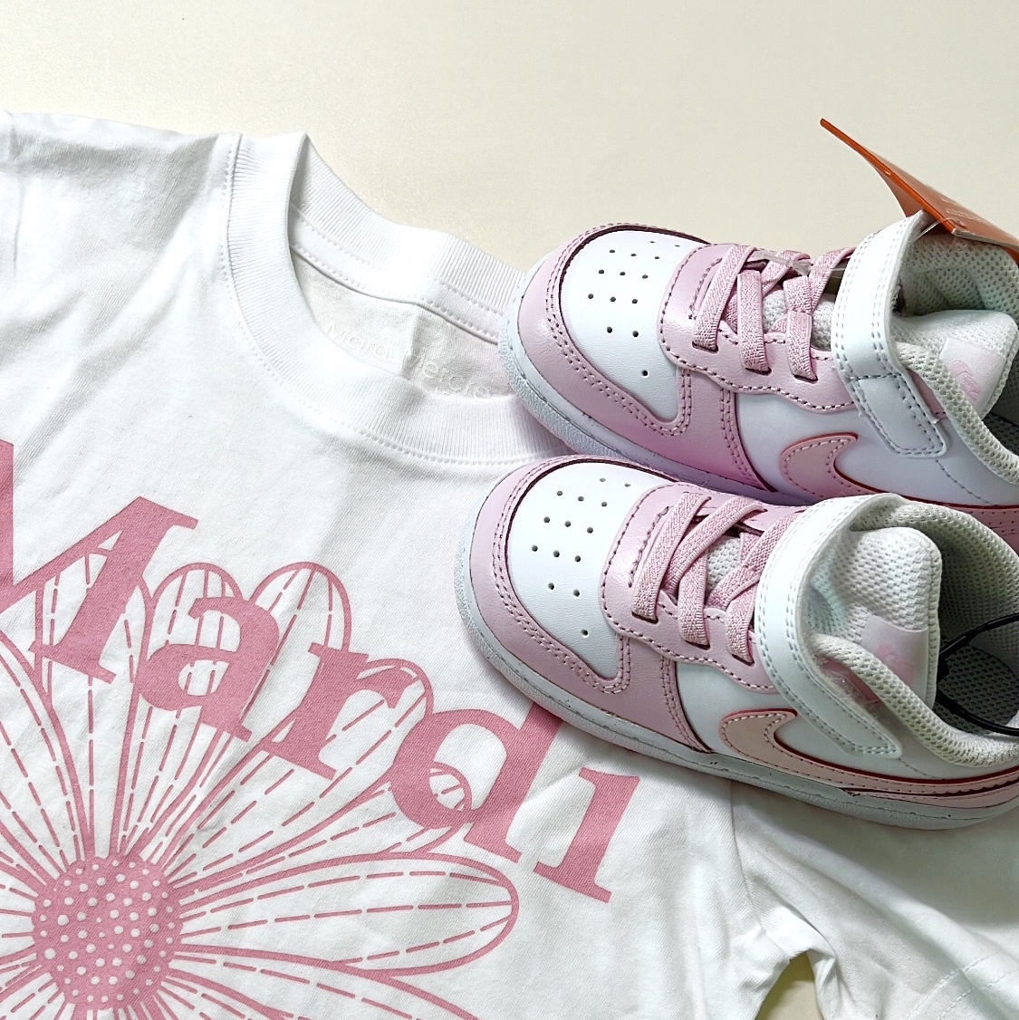 (TD) Nike Court Borough Low 2 SE White Pink Foam 착용 스타일 - 2