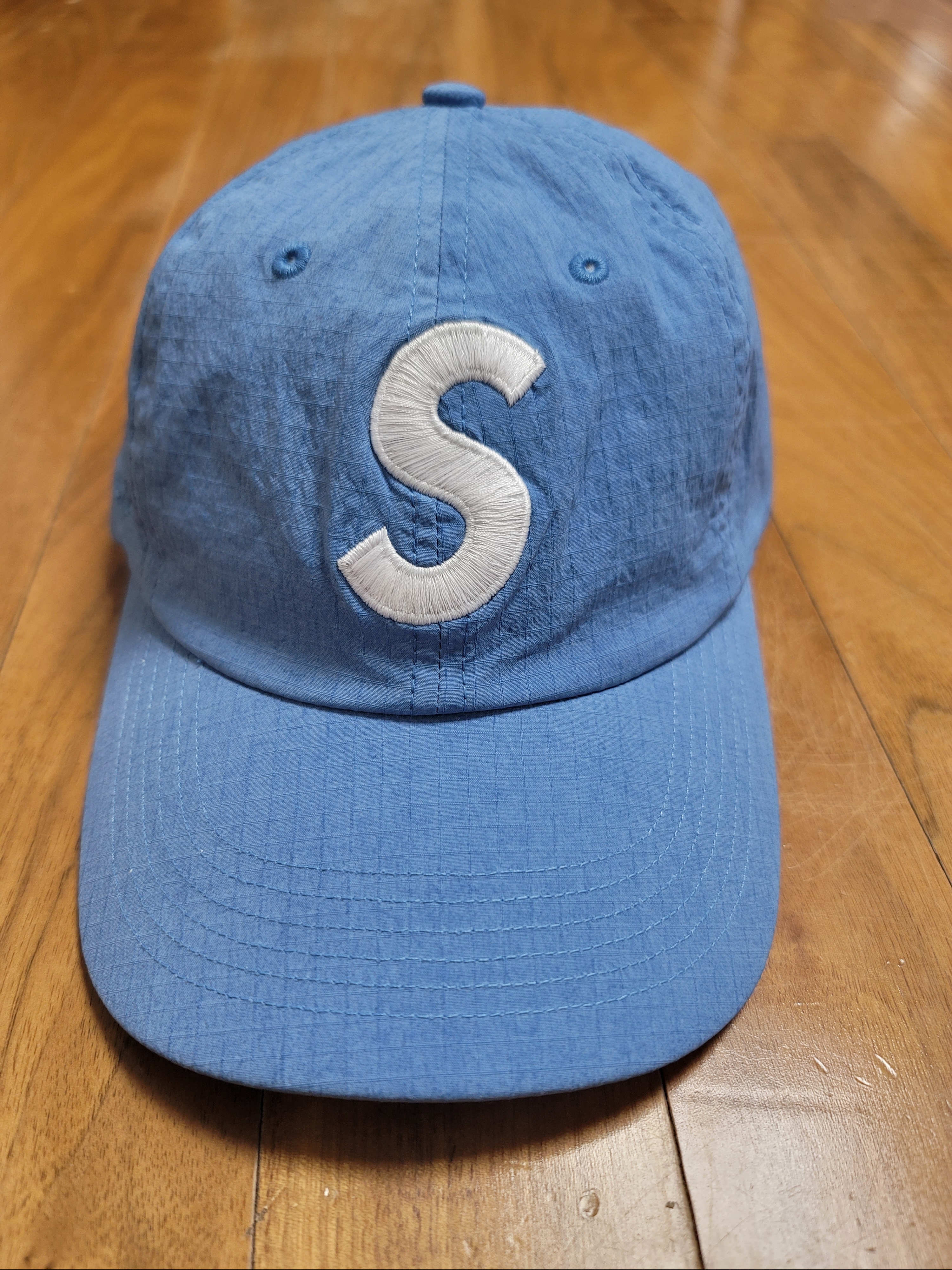 Supreme Cordura Ripstop S Logo 6-Panel Royal - 23SS 착용 스타일 - 1