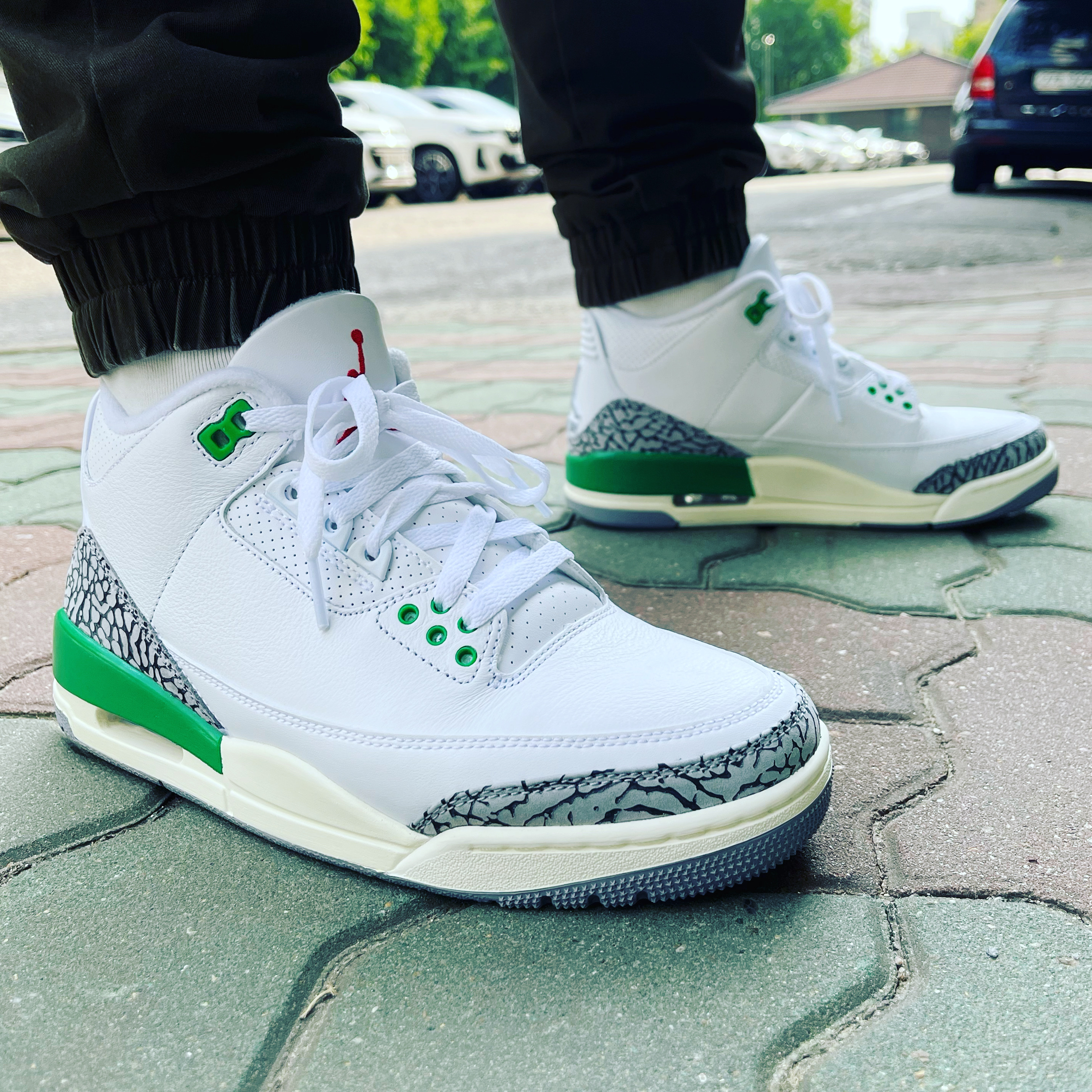 (W) Jordan 3 Retro Lucky Green 착용 스타일