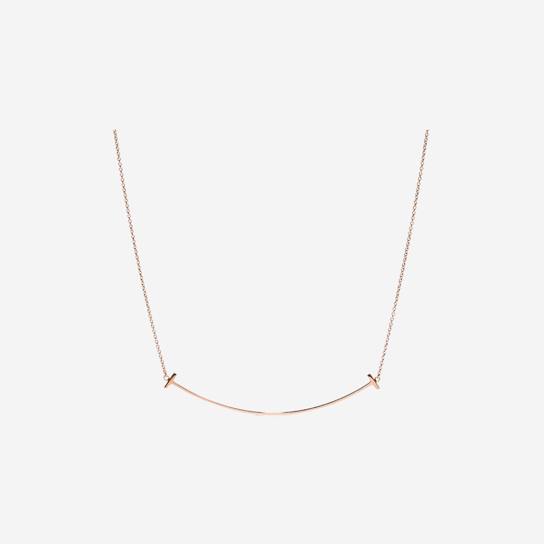 Tiffany & Co. Tiffany T Smile Pendant Large Rose Gold 상세 이미지 1