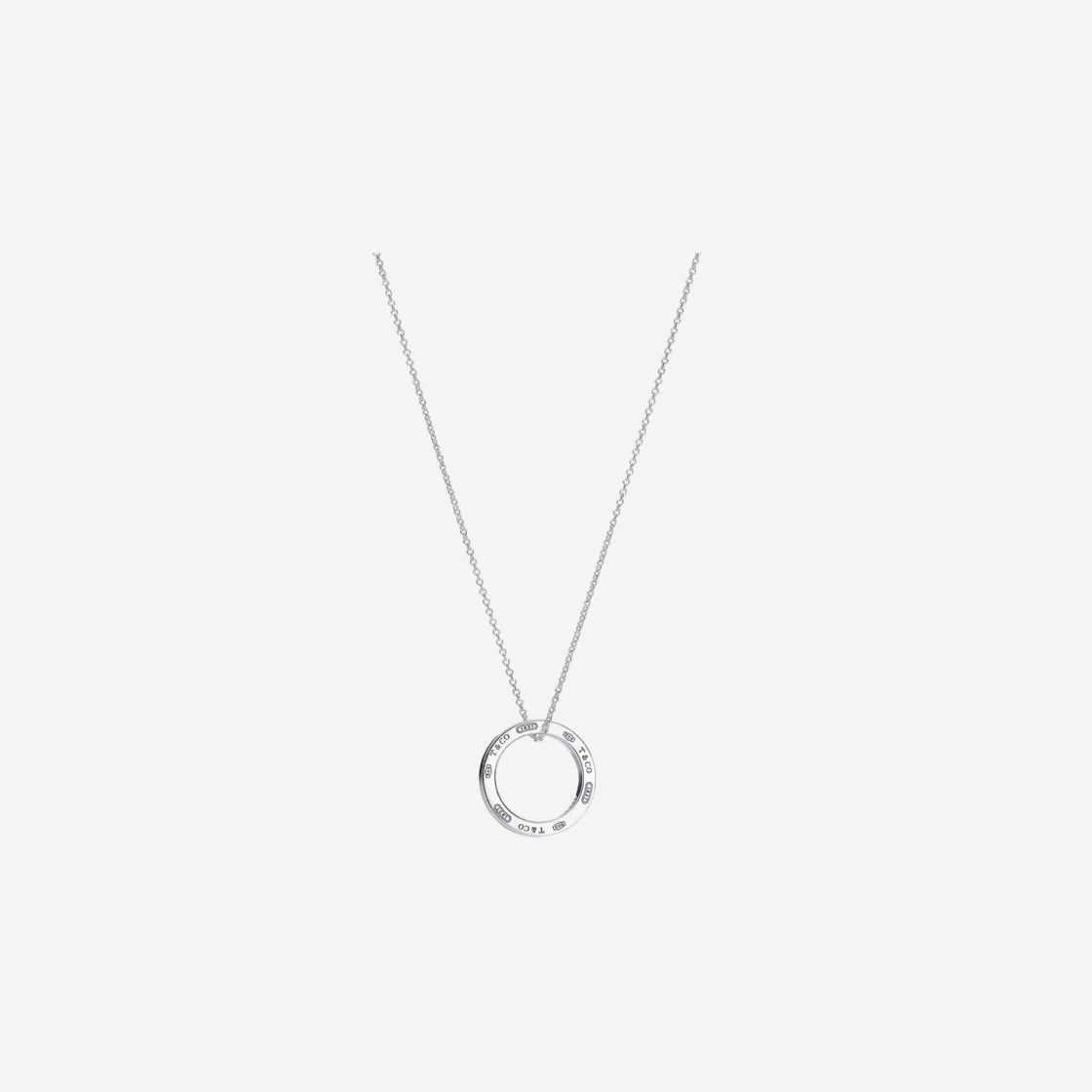 Tiffany & Co. 1837 Circle Pendant Medium Sterling Silver 상세 이미지 1