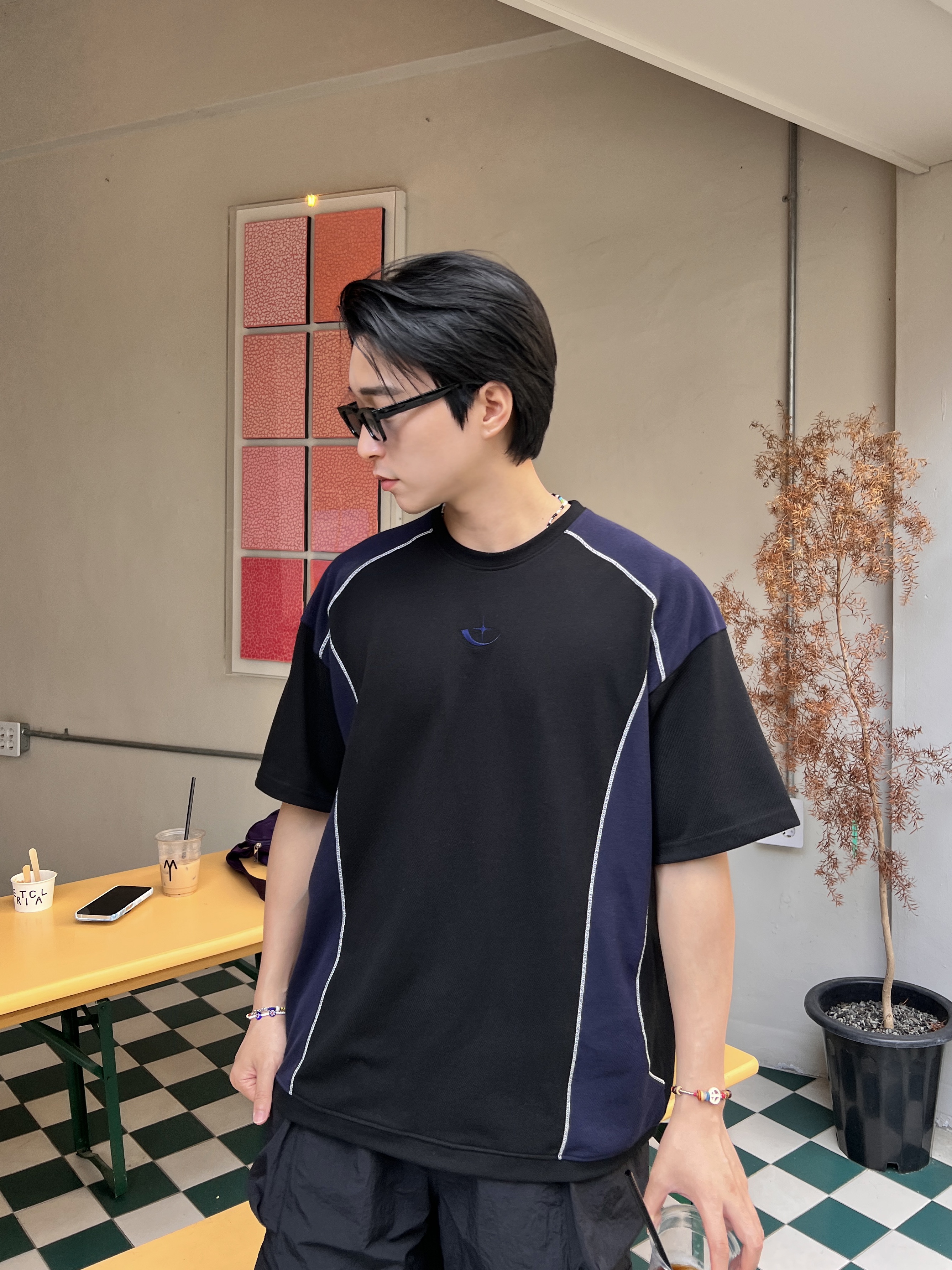 아식스 조그 100 S 스틸 그레이 - 2E 와이드 착용 스타일 - 4