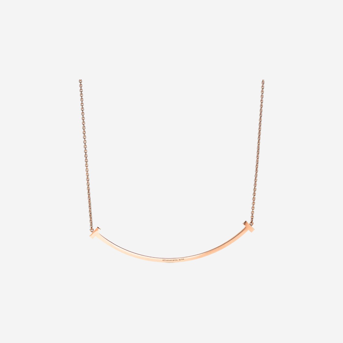 Tiffany & Co. T Extra Large Smile Pendant Rose Gold 상세 이미지 2