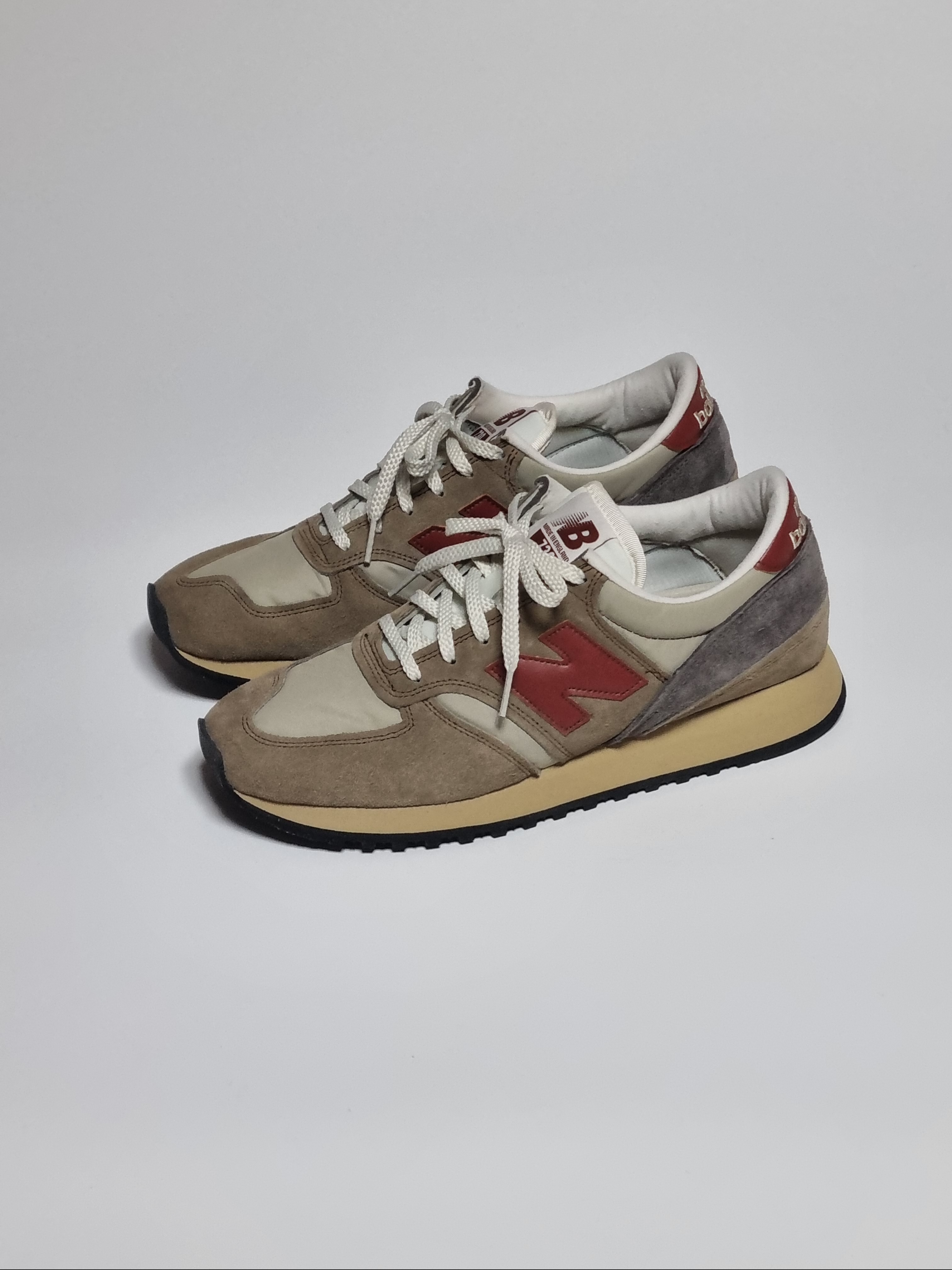 New Balance 730 Made in UK Beige 착용 스타일