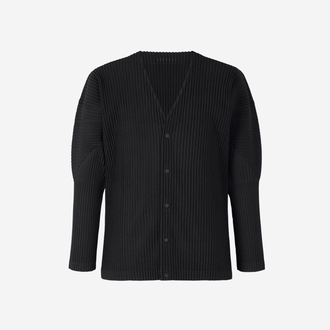 Homme Plisse Issey Miyake Basics Cardigan Black 상세 이미지 1