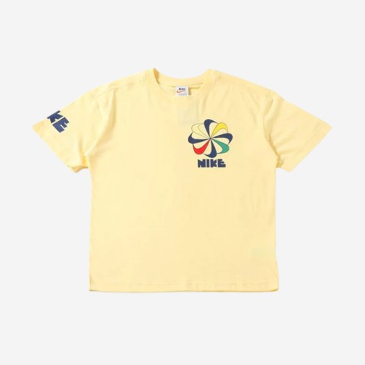 나이키 NSW 빈티지 프린트 티셔츠 옐로우 - 아시아