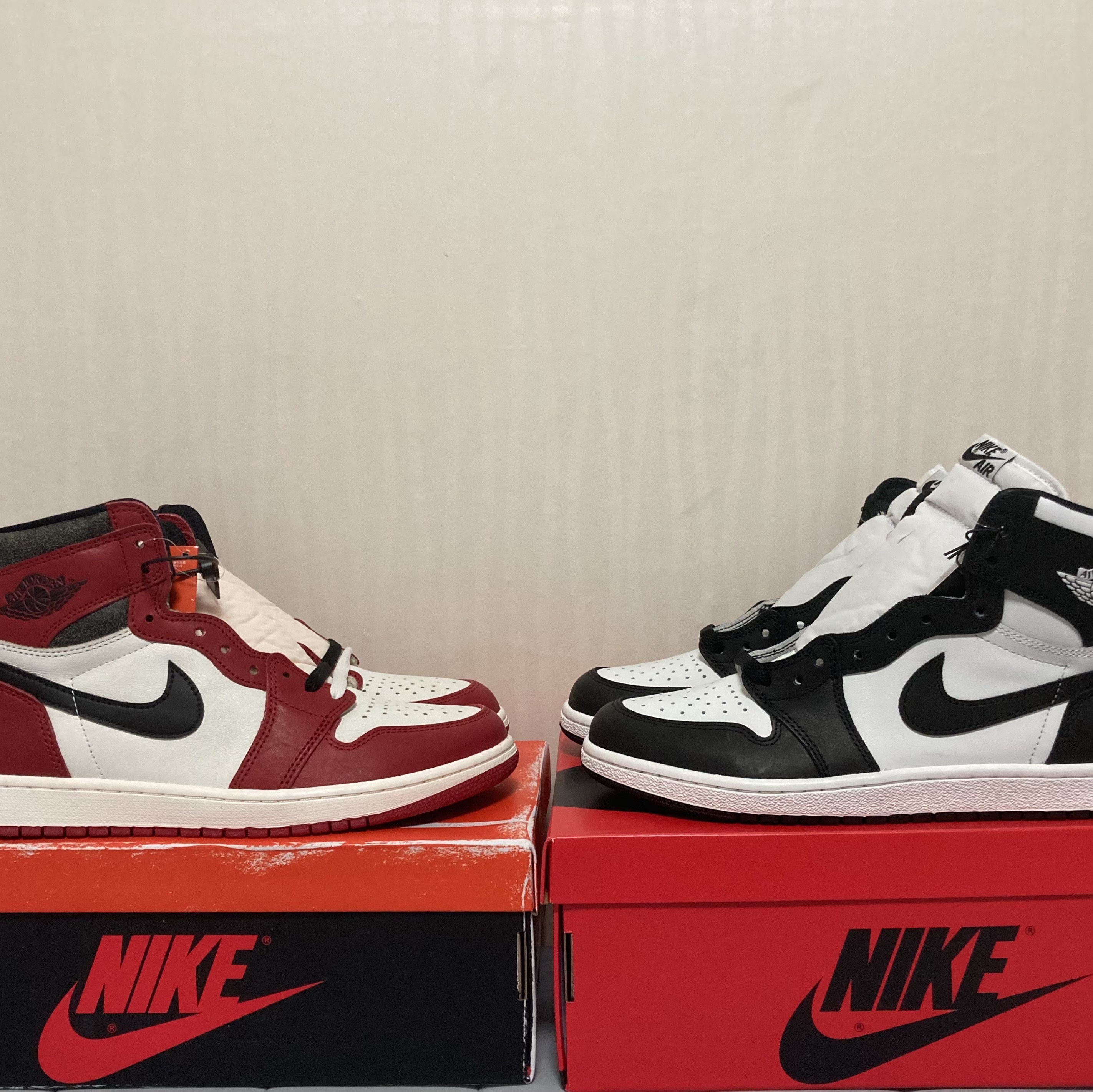 Jordan 1 Retro High OG Chicago 2022, Jordan 1 High 85 Black White 착용 스타일