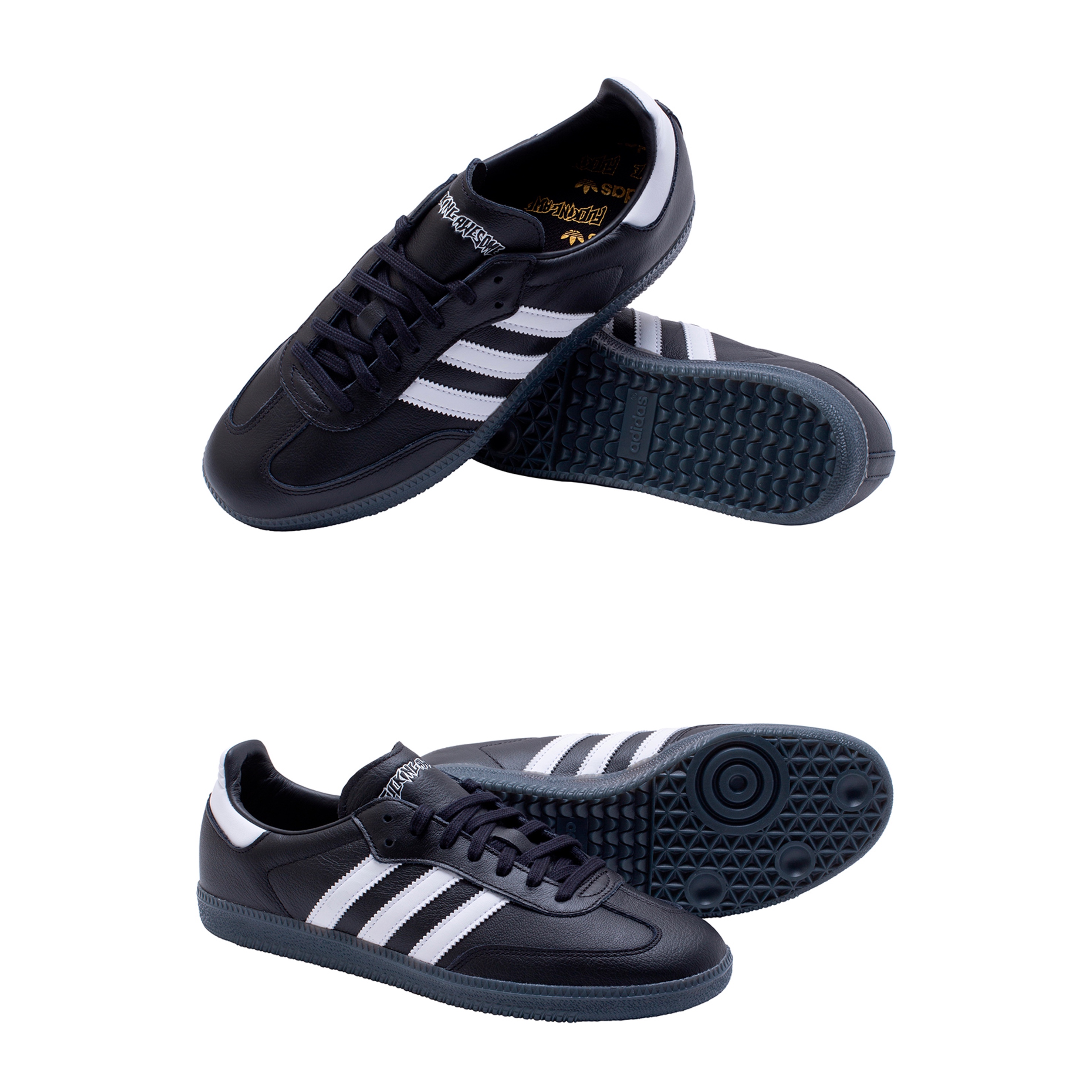 Adidas x Fucking Awesome Samba Core Black 착용 스타일 - 2