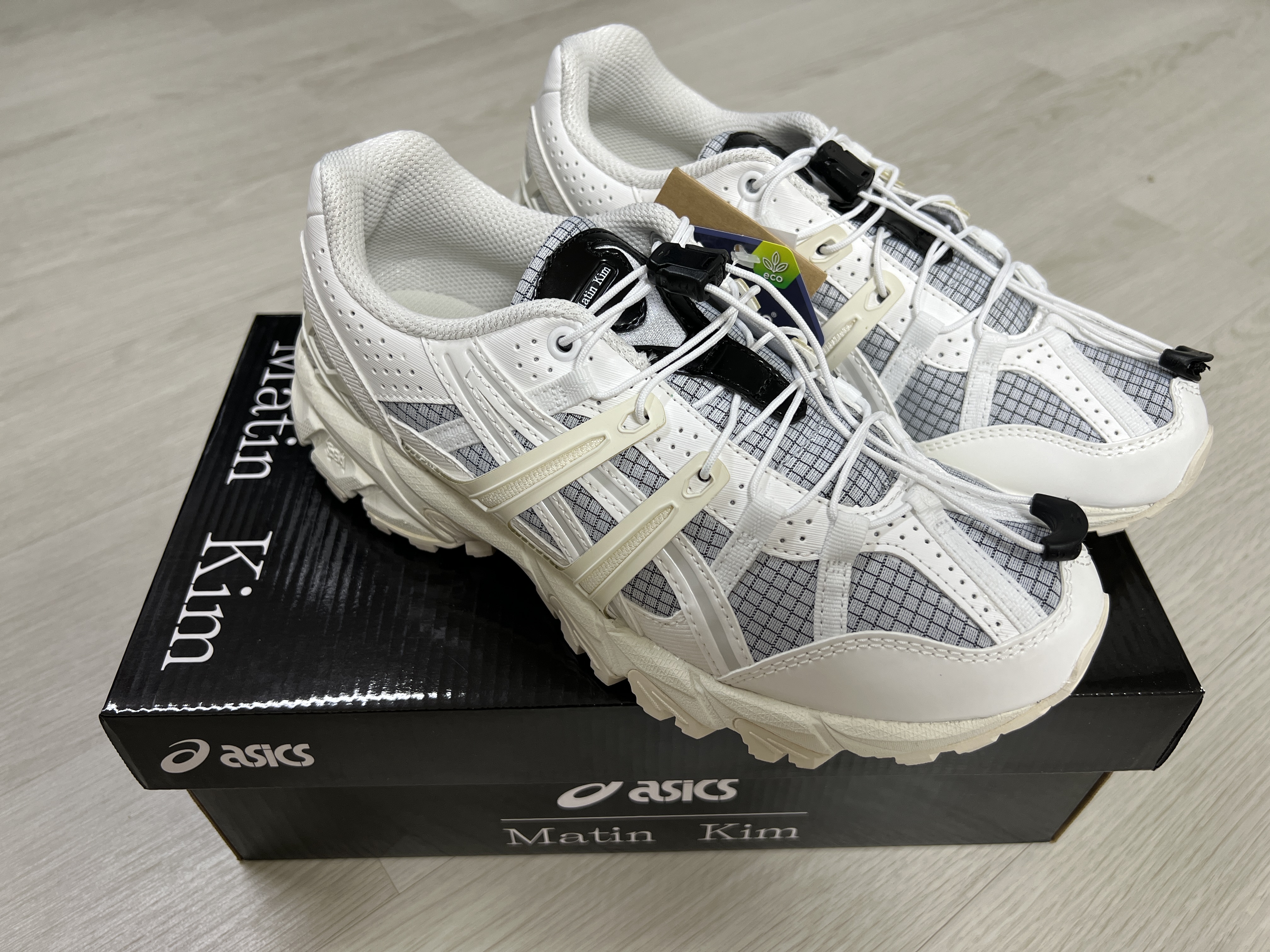 (W) Asics x Matin Kim Gel-Sonoma 15-50 Glacier Grey White 착용 스타일
