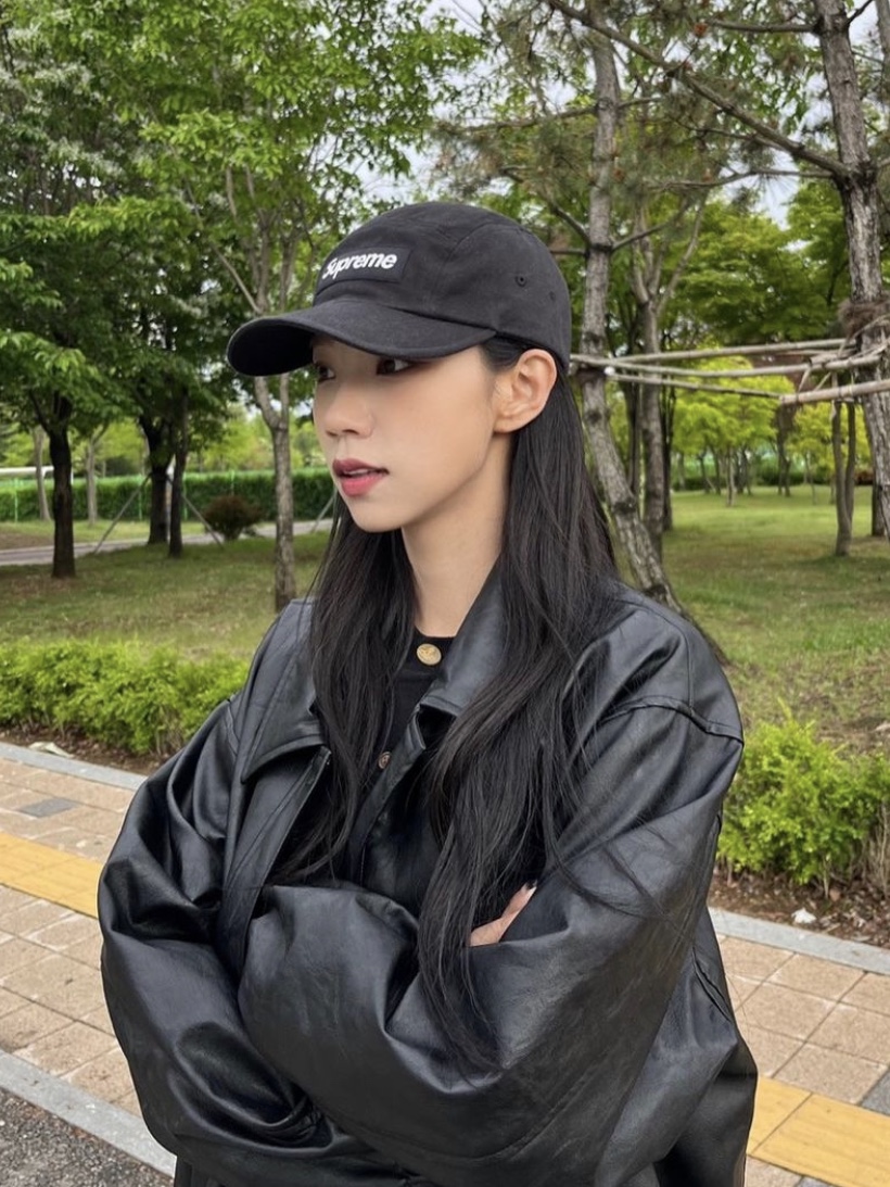 Supreme Washed Chino Twill Camp Cap Black, (W) Vivienne Westwood Bea Cardigan Black 착용 스타일 - 2