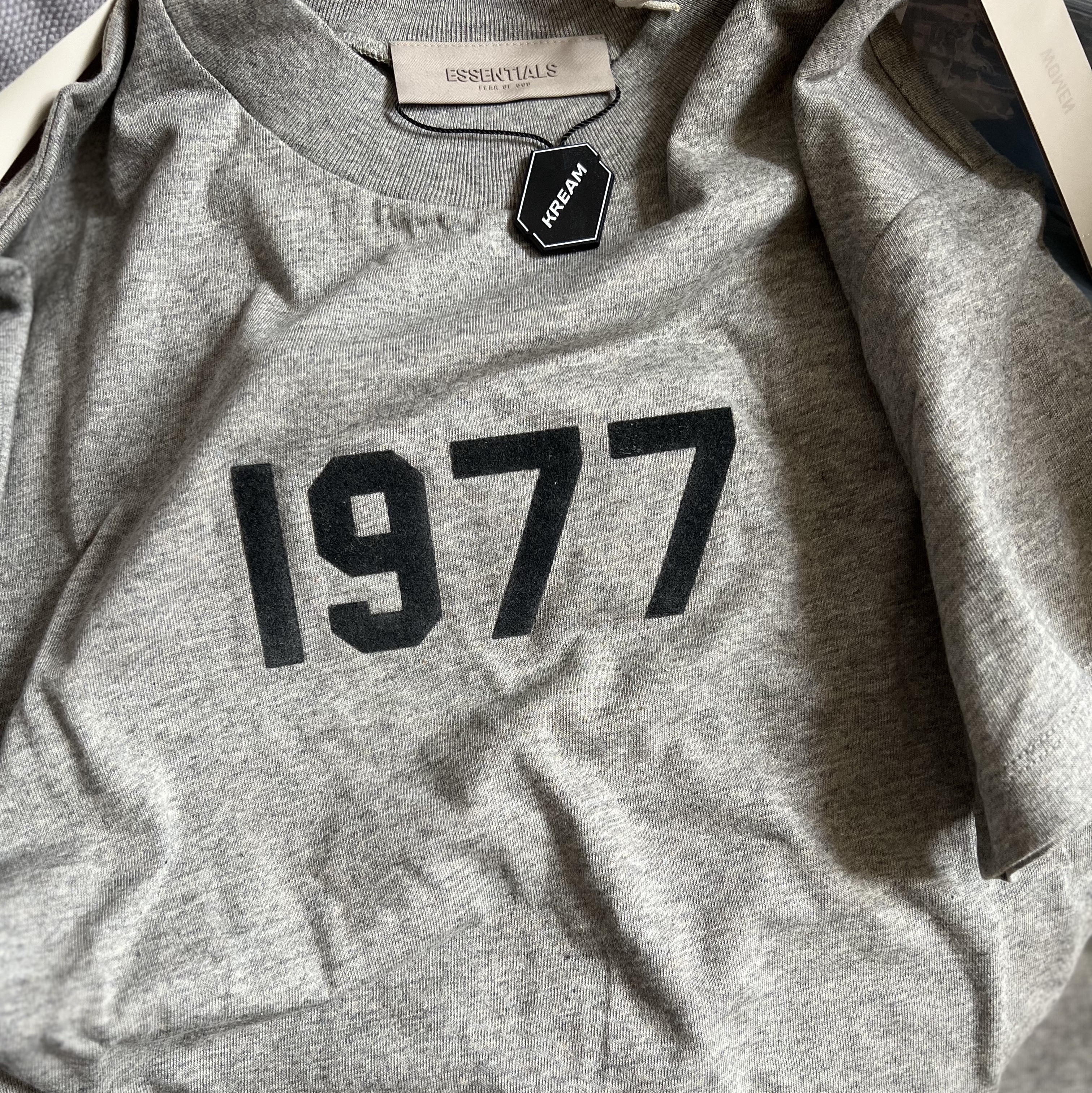 (W) Essentials 1977 T-Shirt Dark Oatmeal - 22SS 착용 스타일