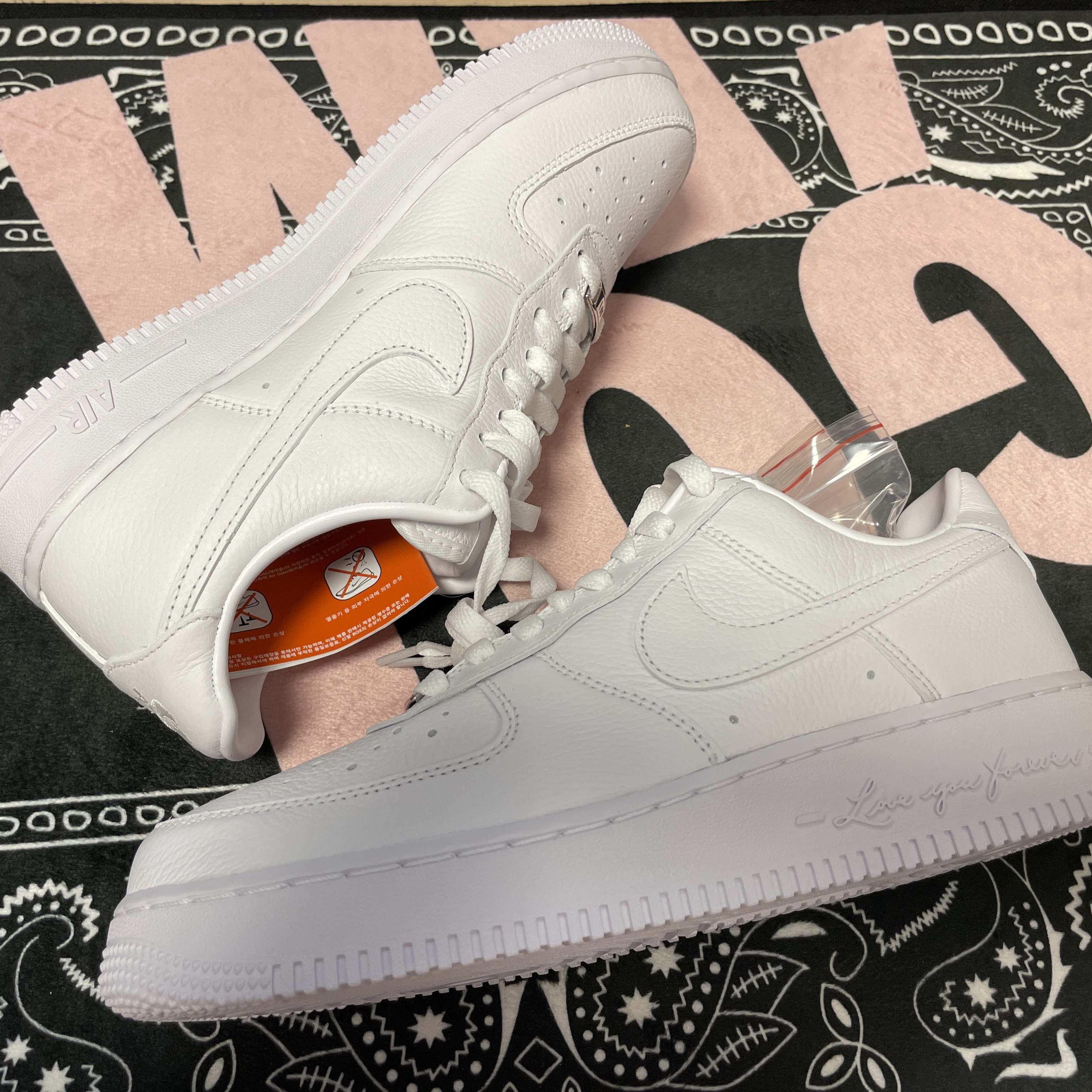Nike x Drake Nocta Air Force 1 Low SP Certified Lover Boy White 착용 스타일
