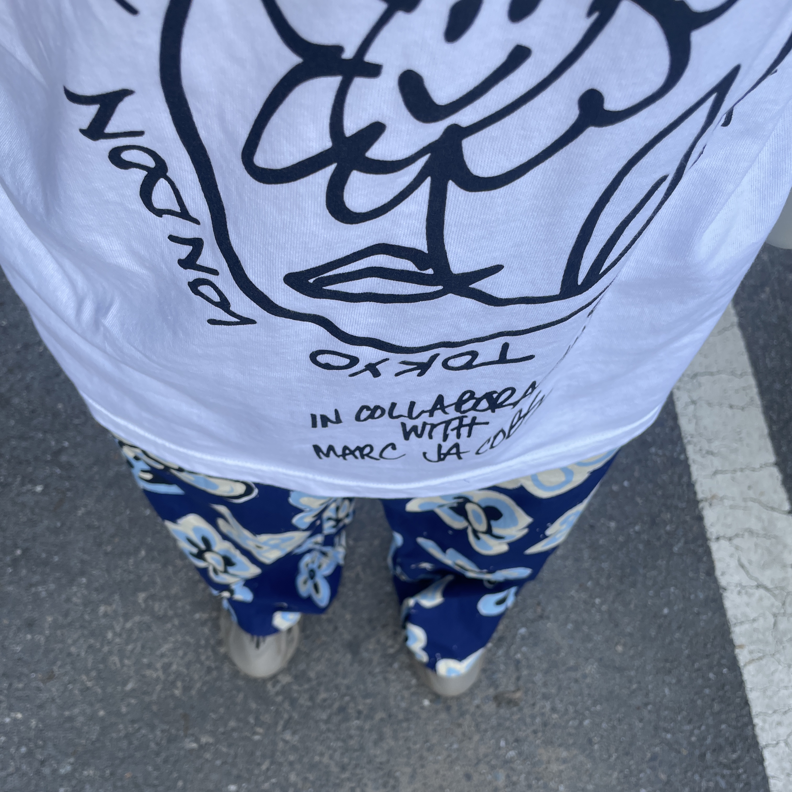 Stussy x Marc Jacobs 40 WT T-Shirt 착용 스타일