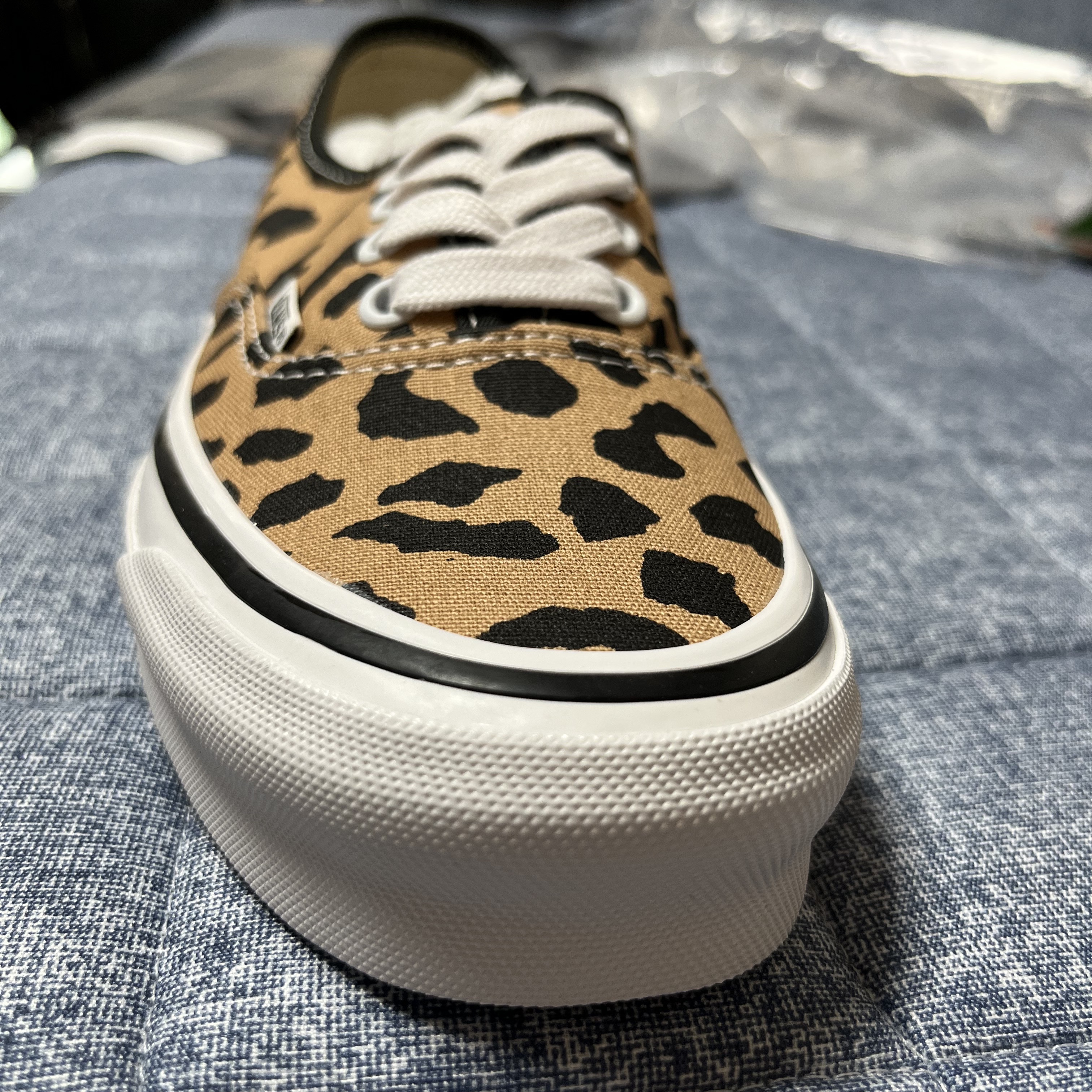 Vans Vault x Wacko Maria OG Authentic LX Leopard Brown 착용 스타일 - 3