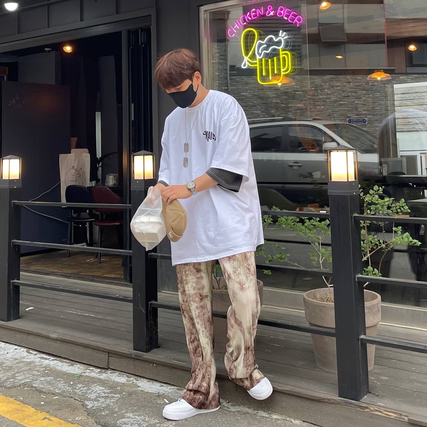 Nike Air Force 1 '07 Low White 착용 스타일