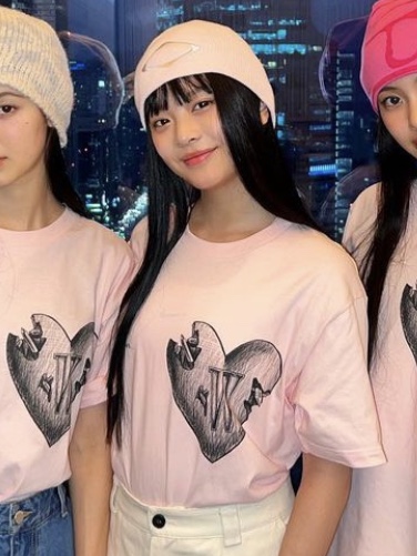 (W) Mischief Rhombus Beanie Light Pink 착용 스타일
