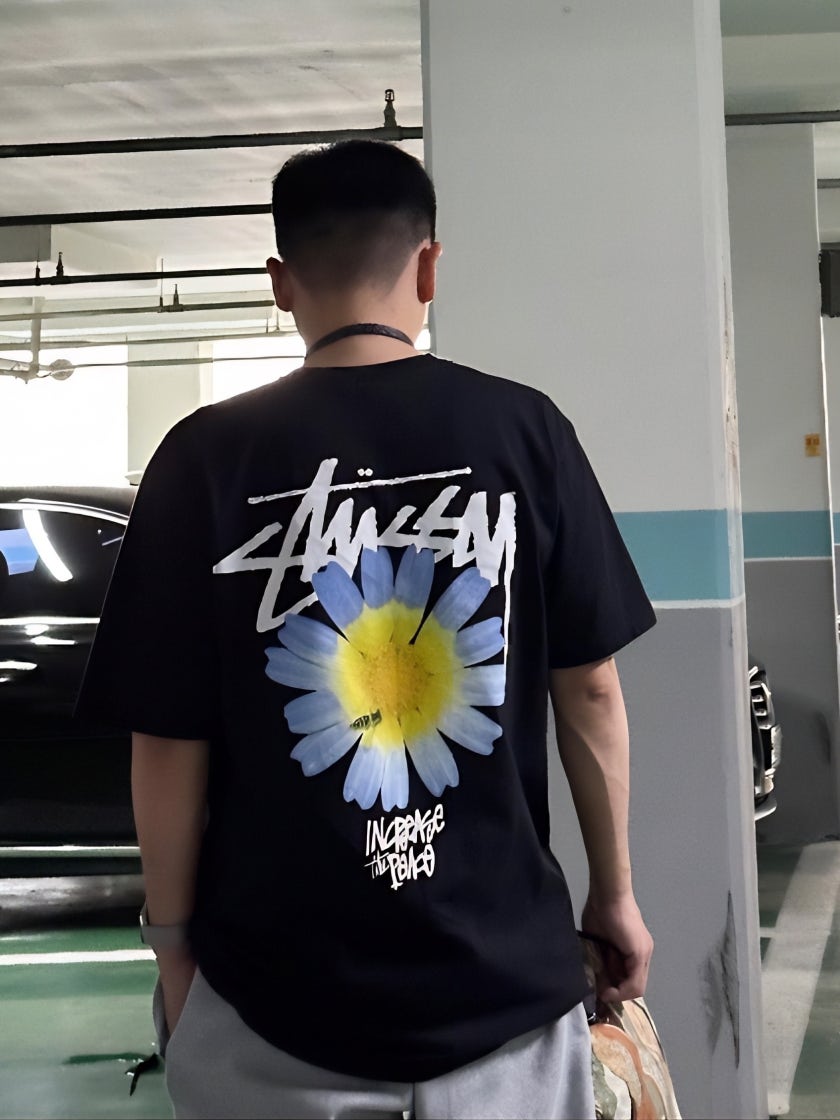 ★韓国の人気★【STUSSY】★Stussy ITP Flower T-Shirt Whit.e★ Stussy ITP Flower T-S STYLE | KREAM