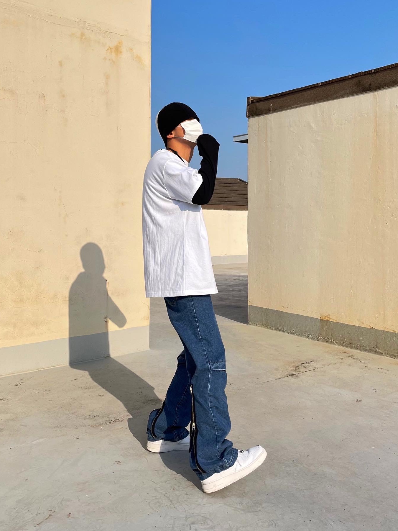 Nike Air Force 1 '07 Low White 착용 스타일