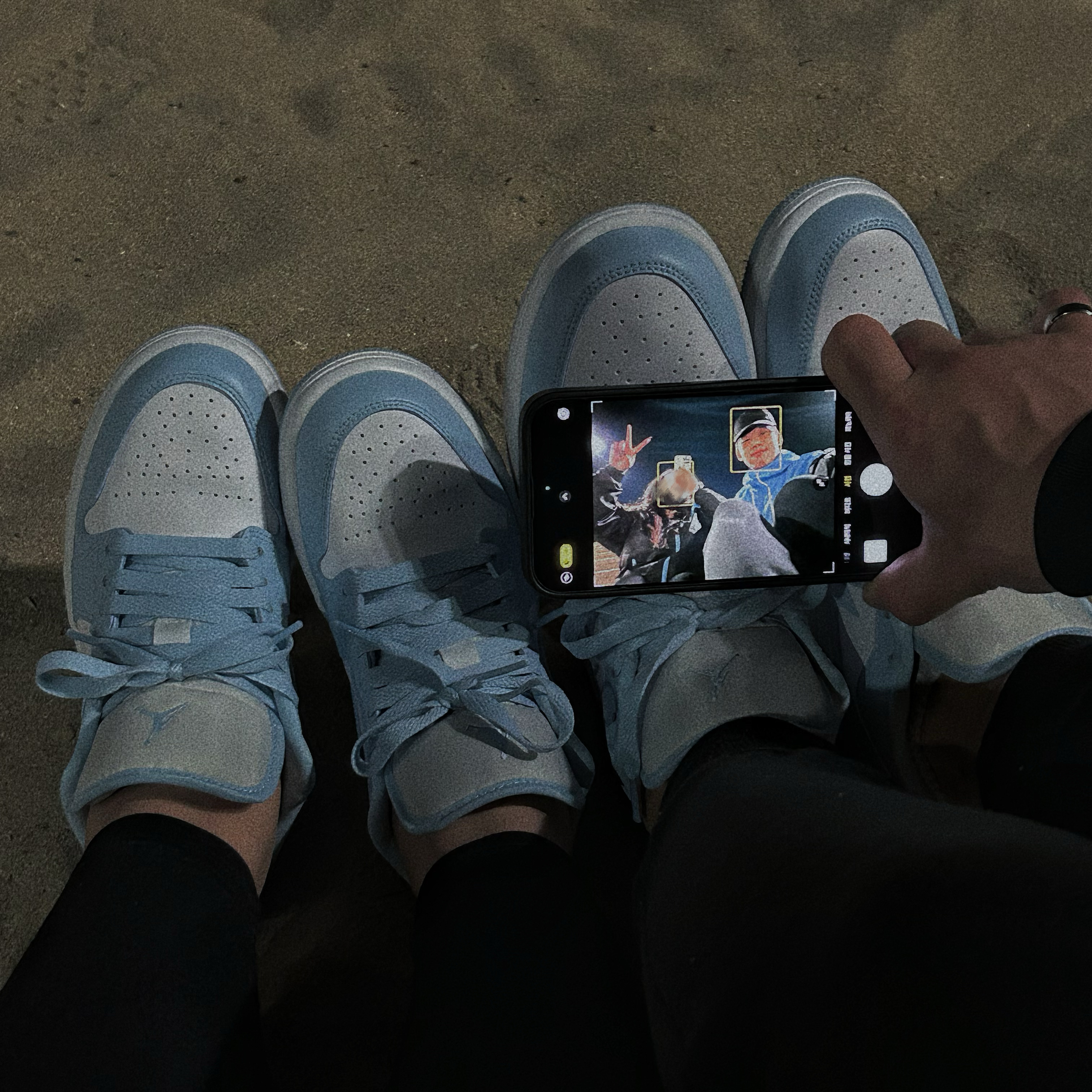 (W) Jordan 1 Low White Ice Blue 착용 스타일
