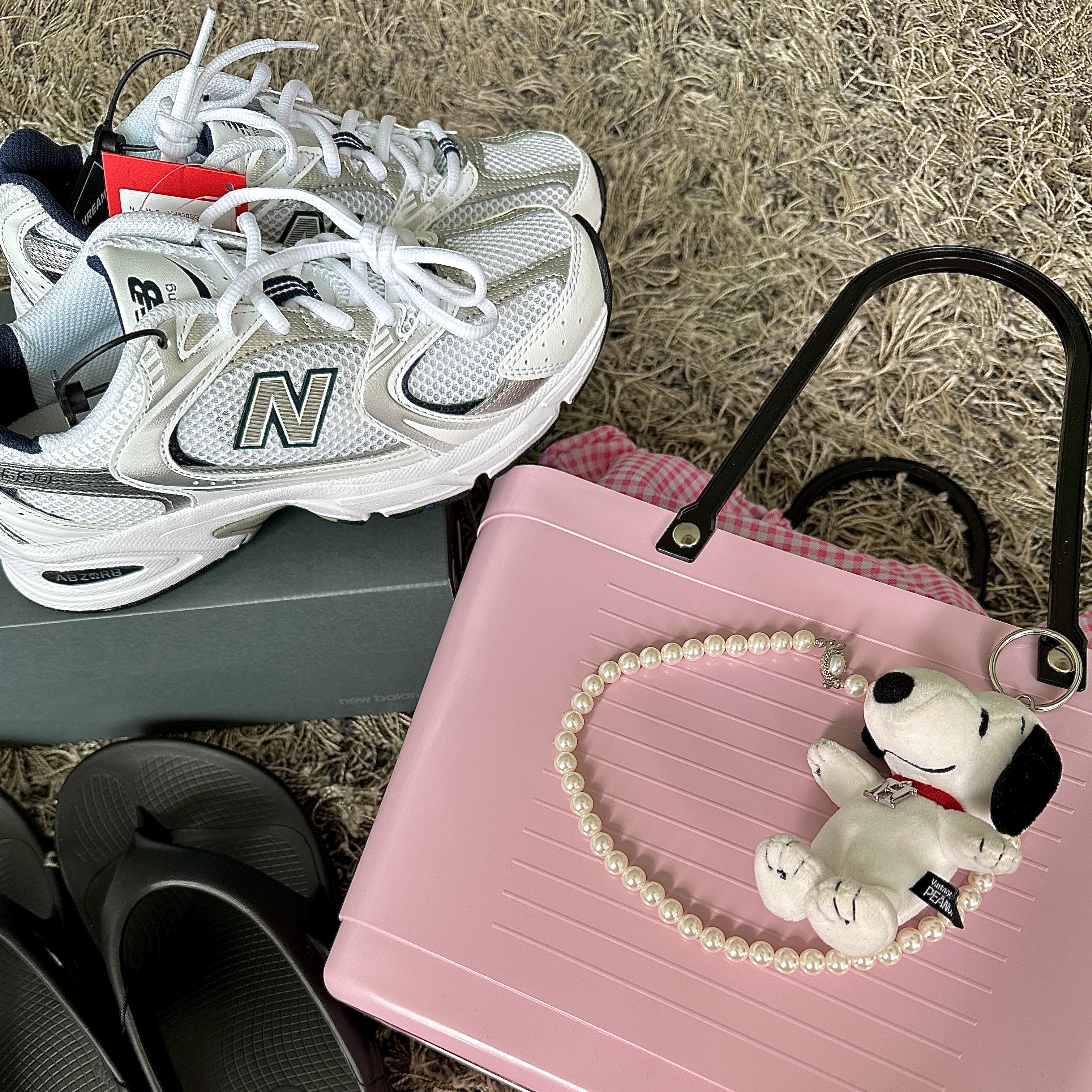 New Balance 530 White 착용 스타일