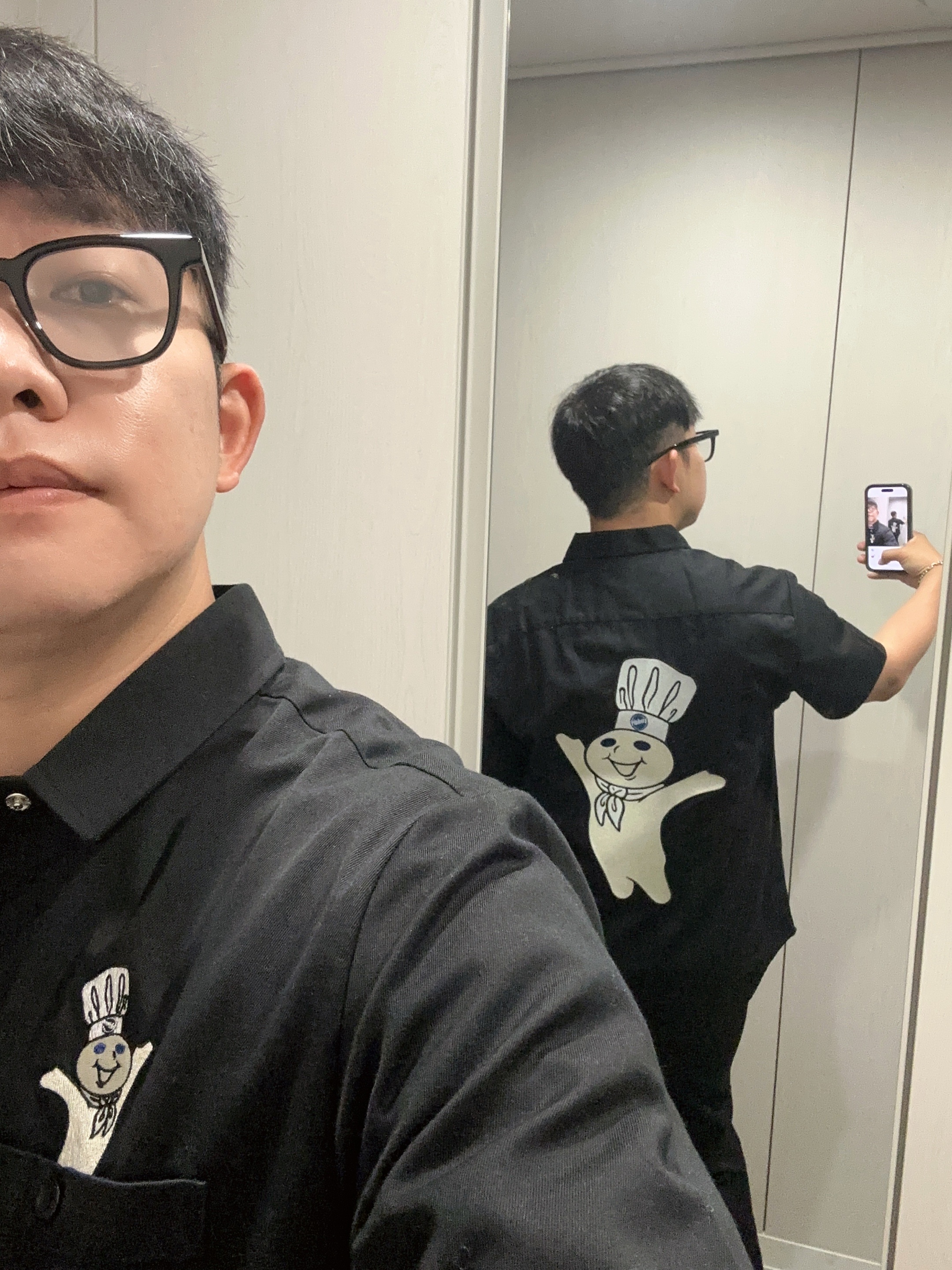Gentle Monster x Maison Margiela MM010 Clear Black, Supreme Doughboy S/S Work Shirt Black - 22FW 착용 스타일