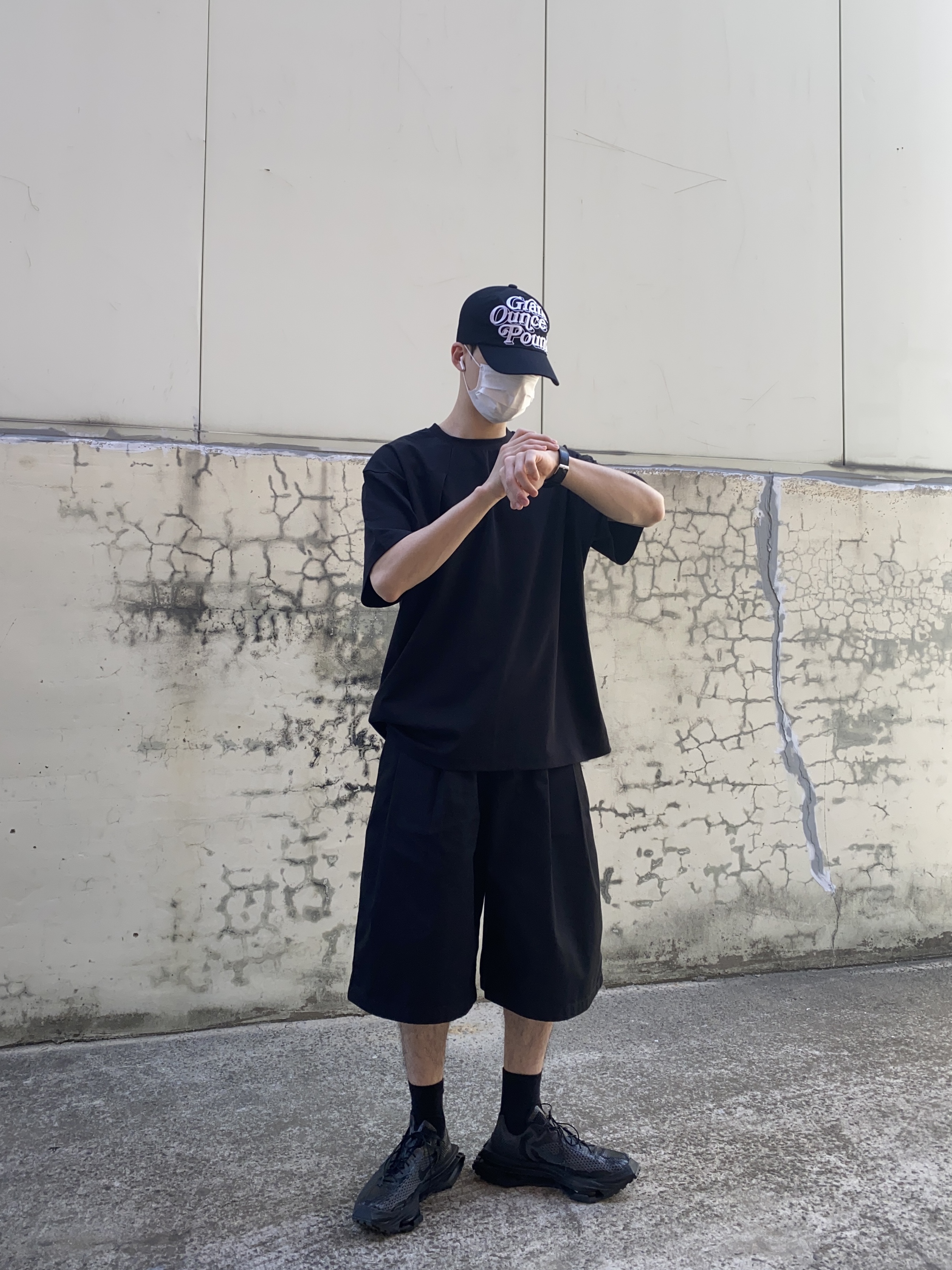 Nike x Matthew M Williams Zoom 004 Triple Black 착용 스타일