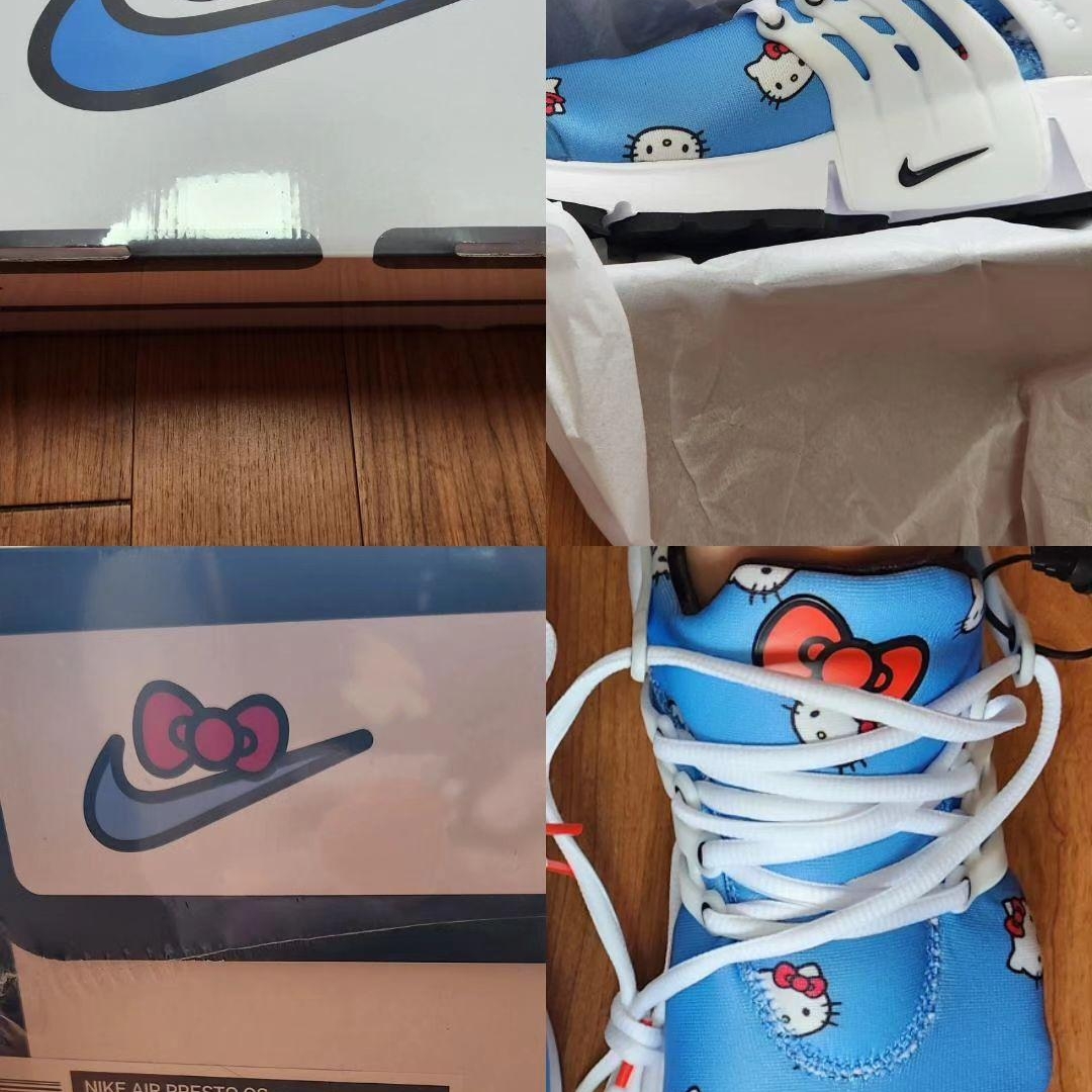 Nike x Hello Kitty Air Presto University Blue 착용 스타일 - 5